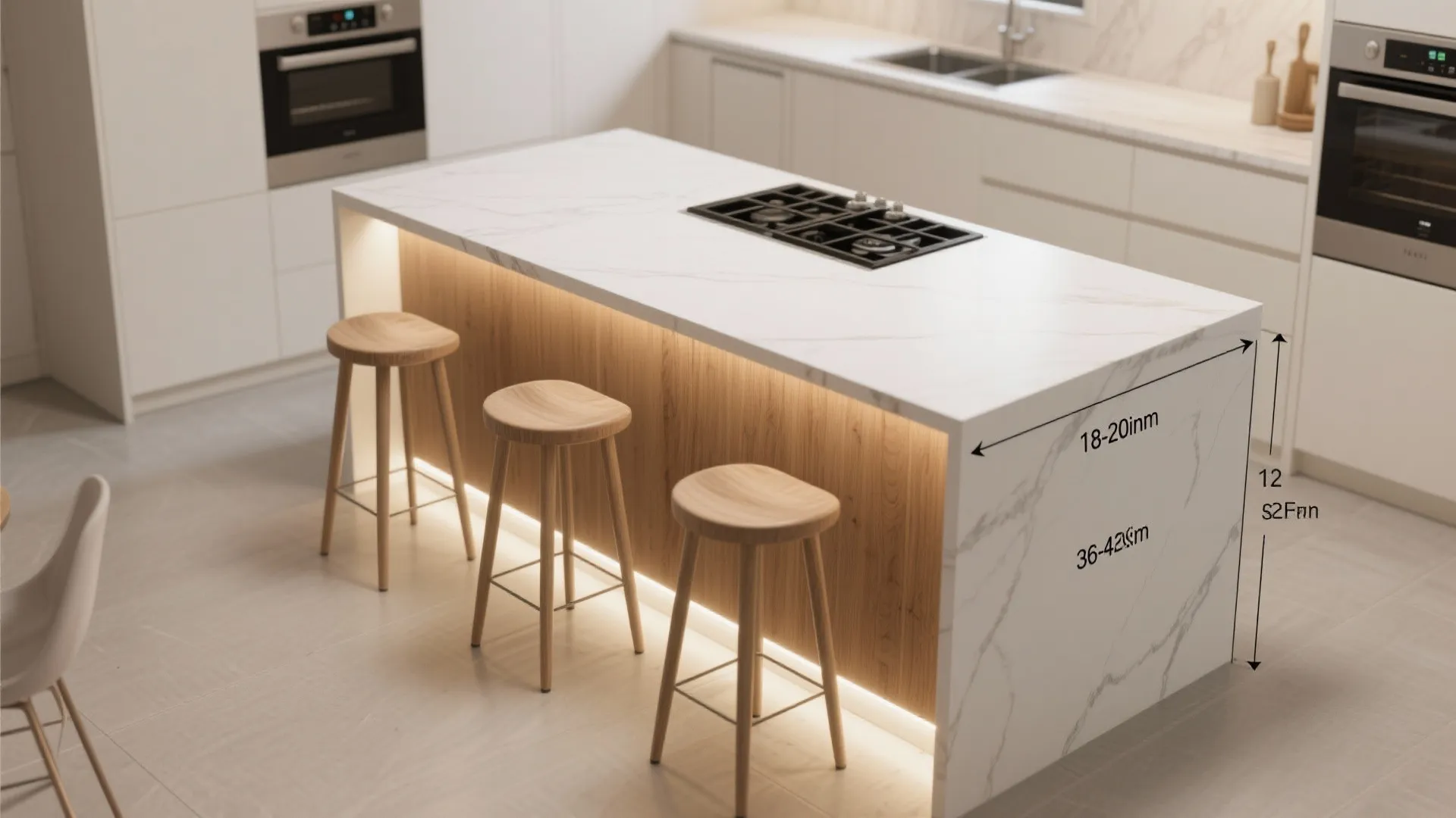 Multi-Functional Island or Breakfast Ledge