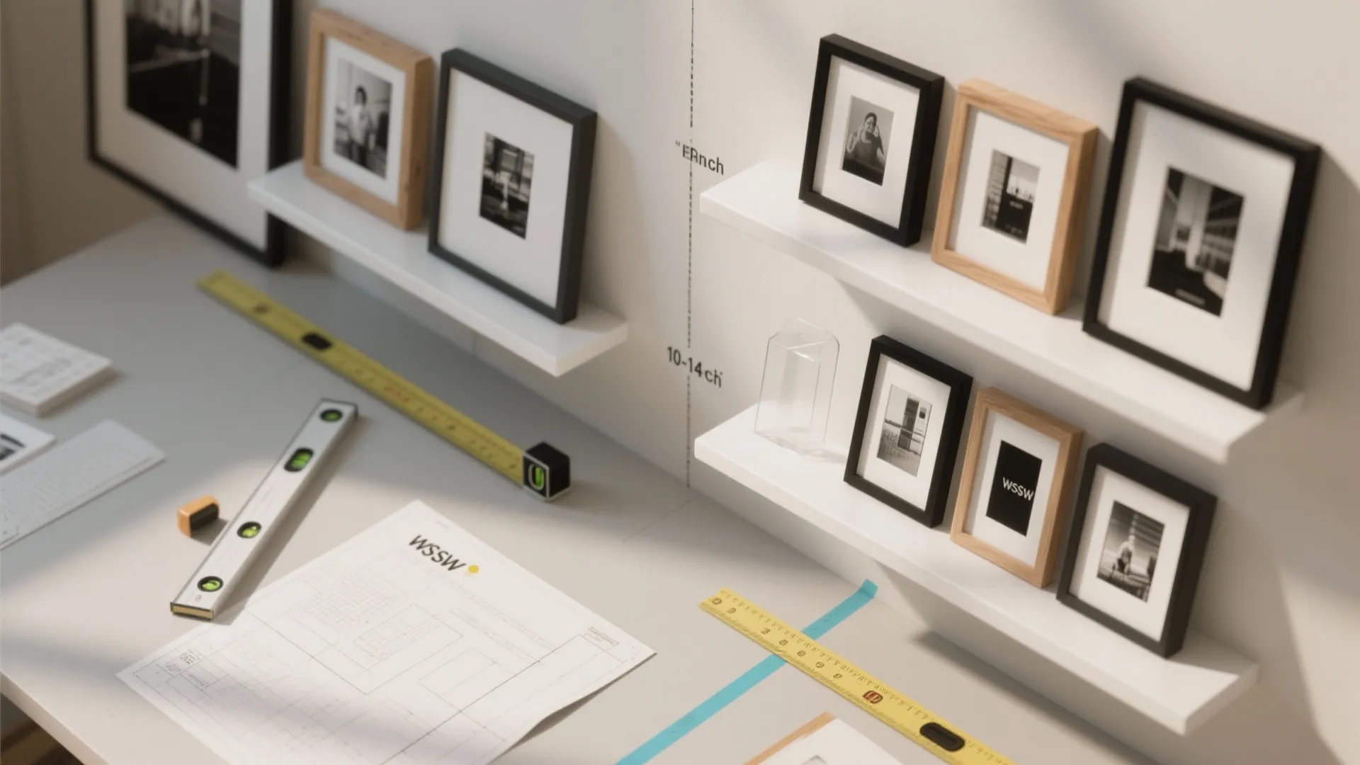 Floating Ledges and Photo Shelves