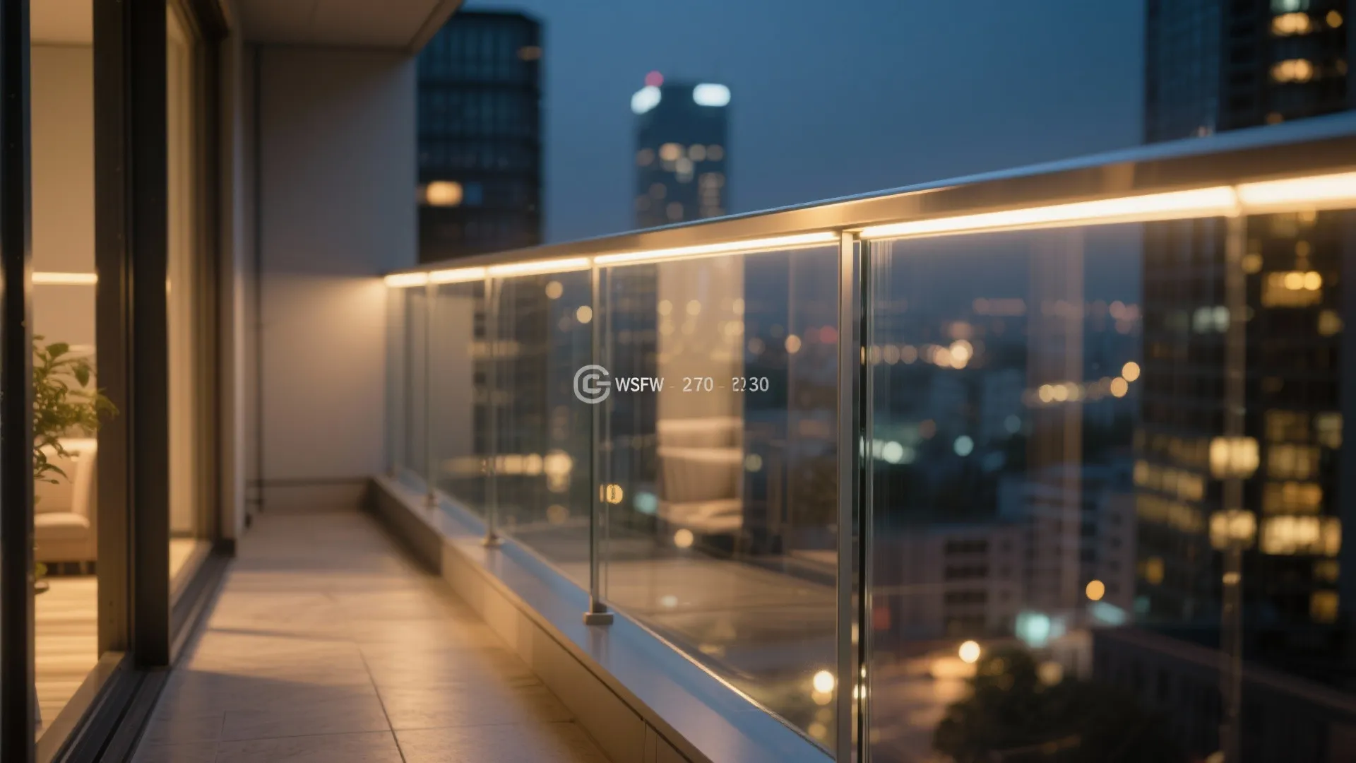 LED-integrated handrails for a weightless night glow