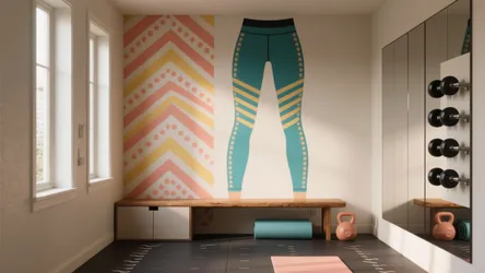 Painted Leggings Gym: 5 Small Space Ideas