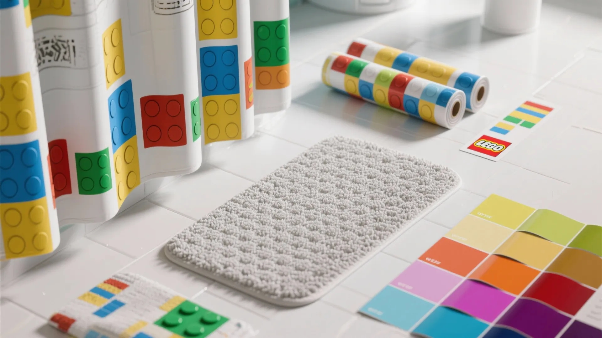 4. Playful textiles and waterproof decals