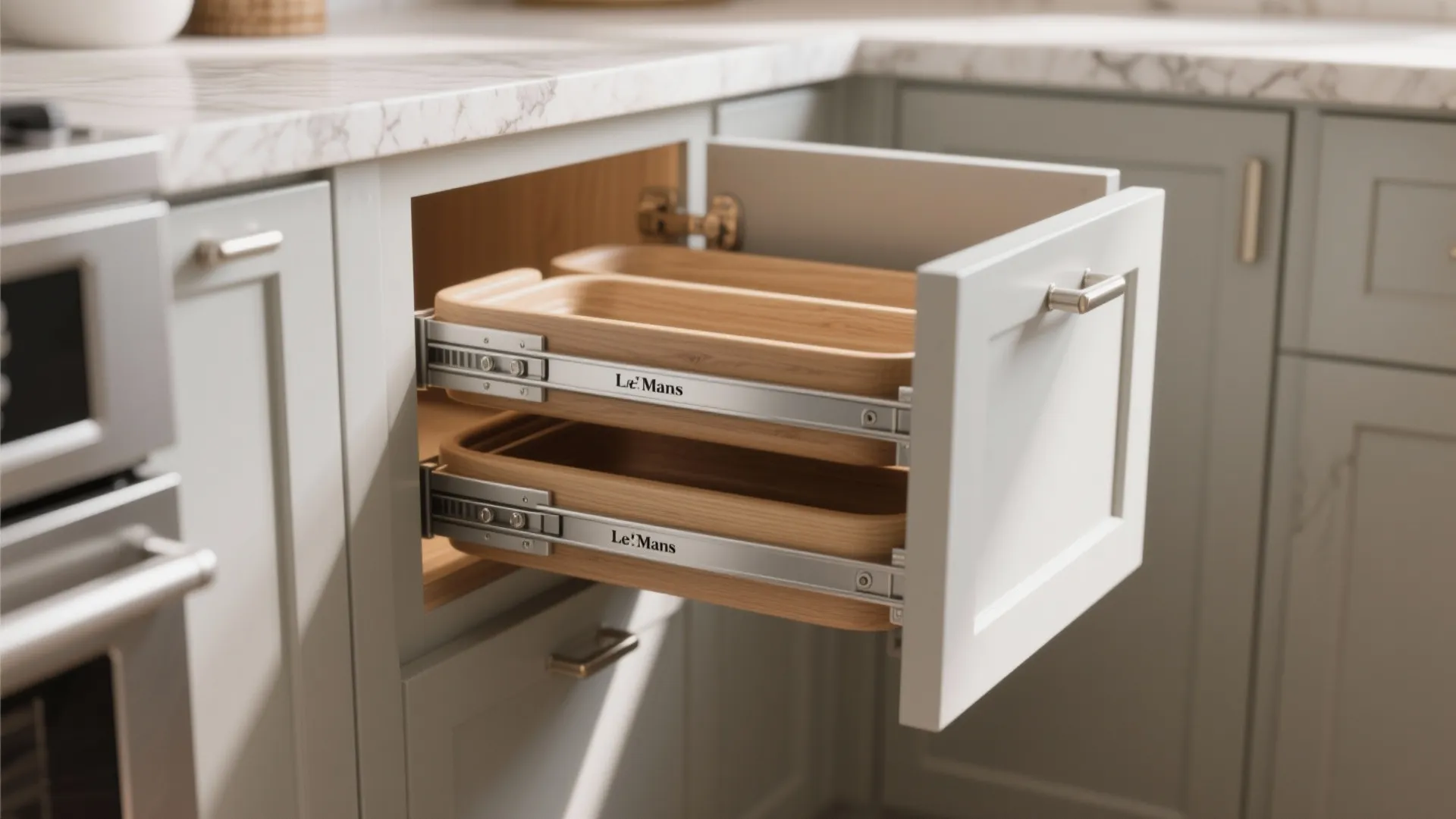 L-Shaped Kitchen for Social Cooking