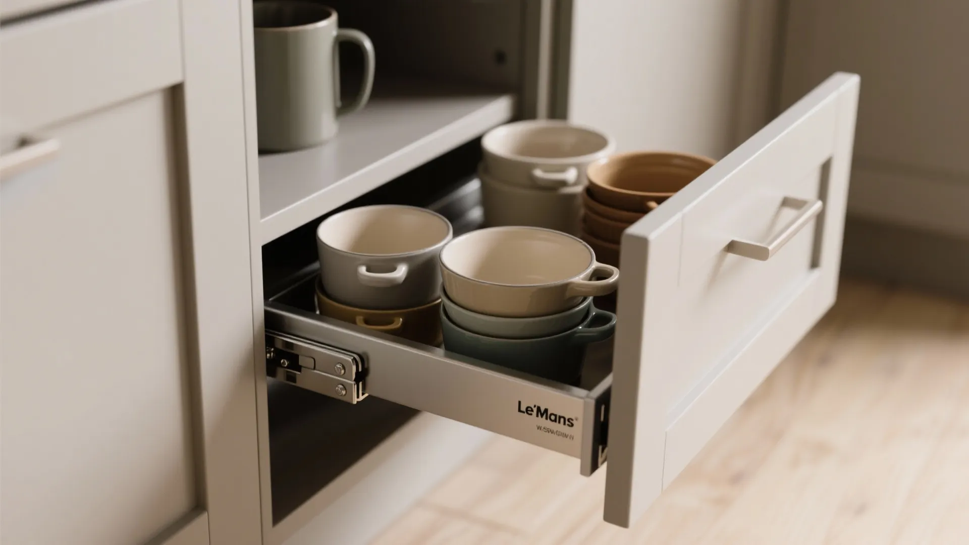 L-Shaped Small-Kitchen Zoning in a Big Home