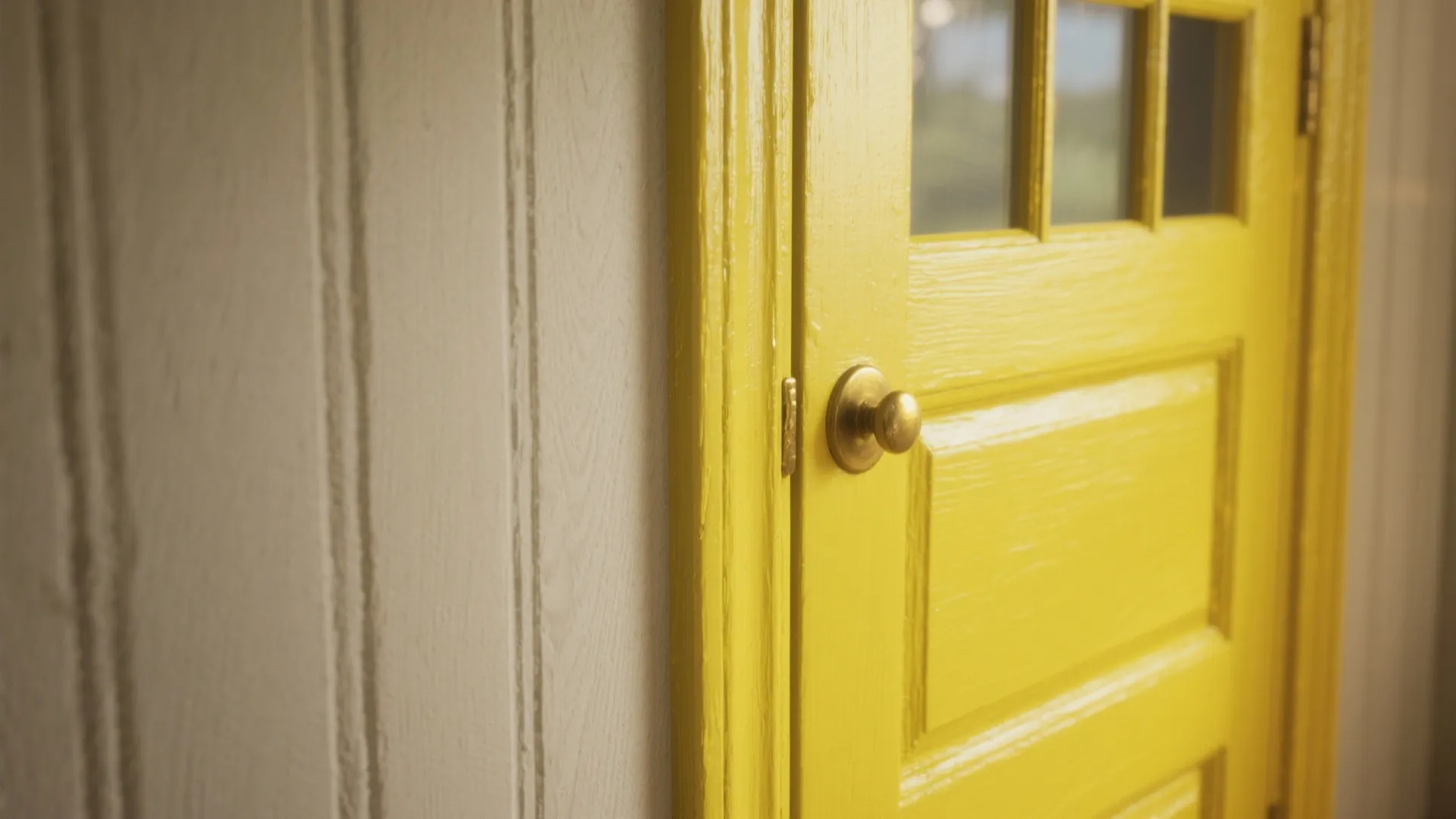 5. Subtle Lemon Zest Accent — Trim and Window Frames