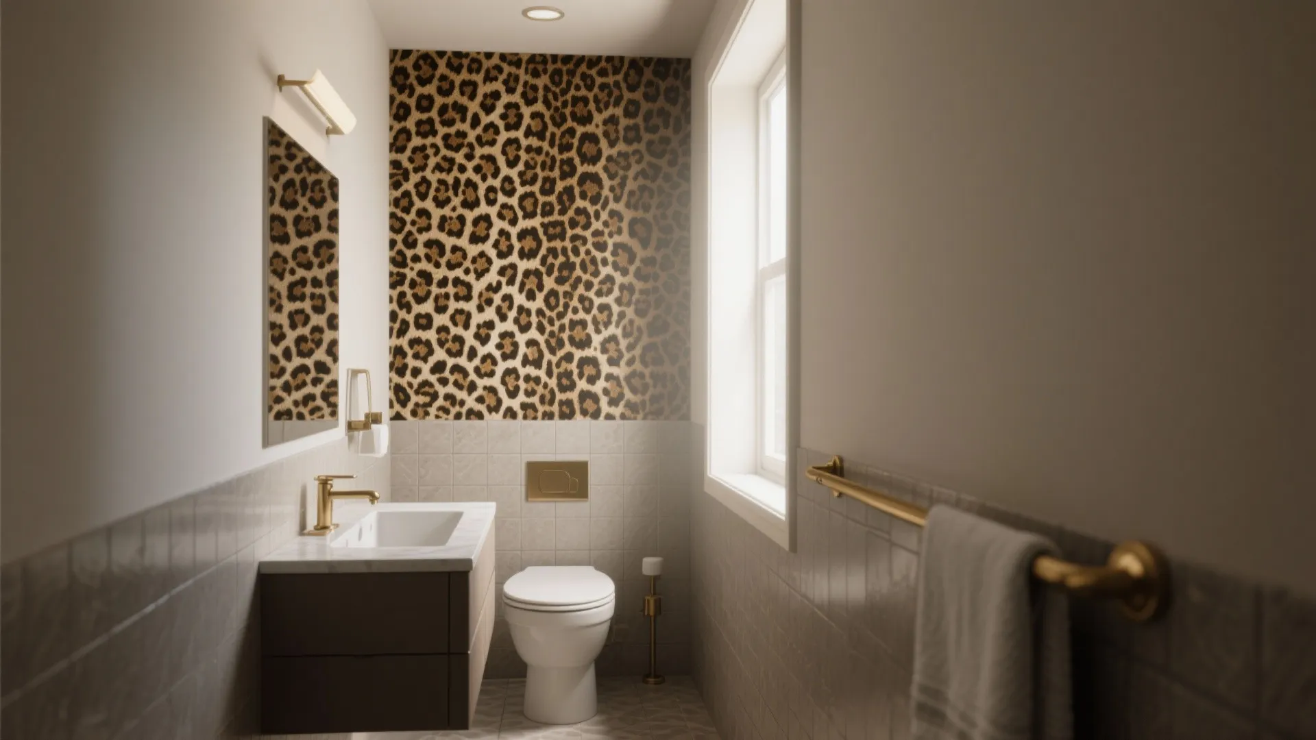 Idea 1: Leopard Accent Wall