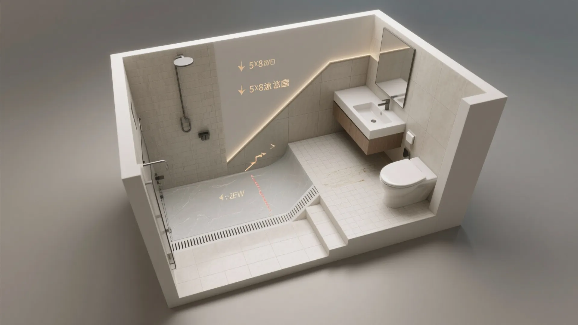 3. Create zones with subtle level changes