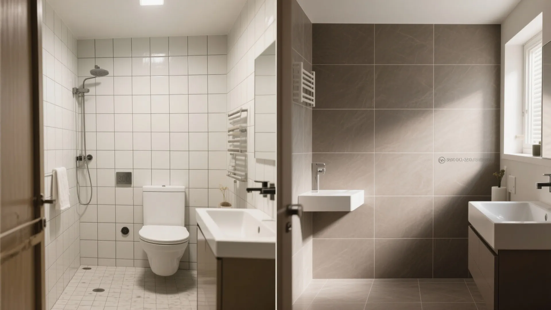 Large-format porcelain for fewer grout lines