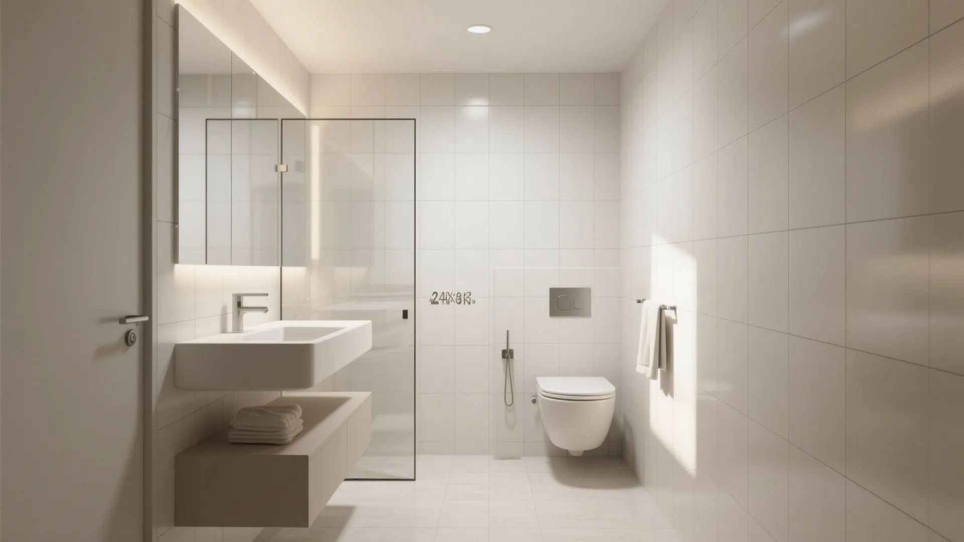 Seamless Large-Format Tiles for a Calm Shell