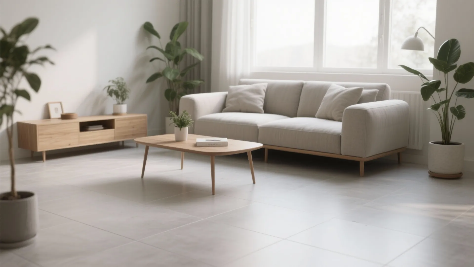 Large-Format Porcelain for a Seamless, Airy Look