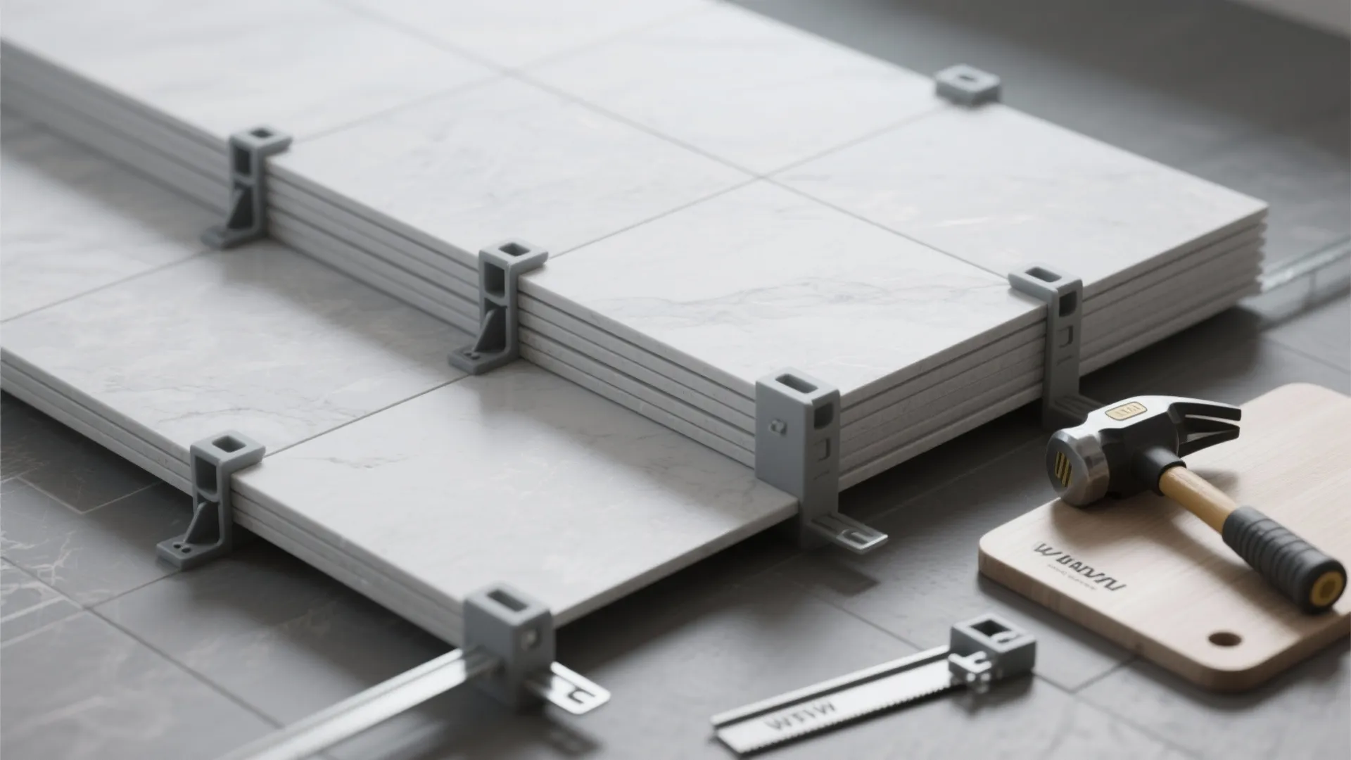 Floor-to-Ceiling Grey: Large-Format Tiles to Stretch Space