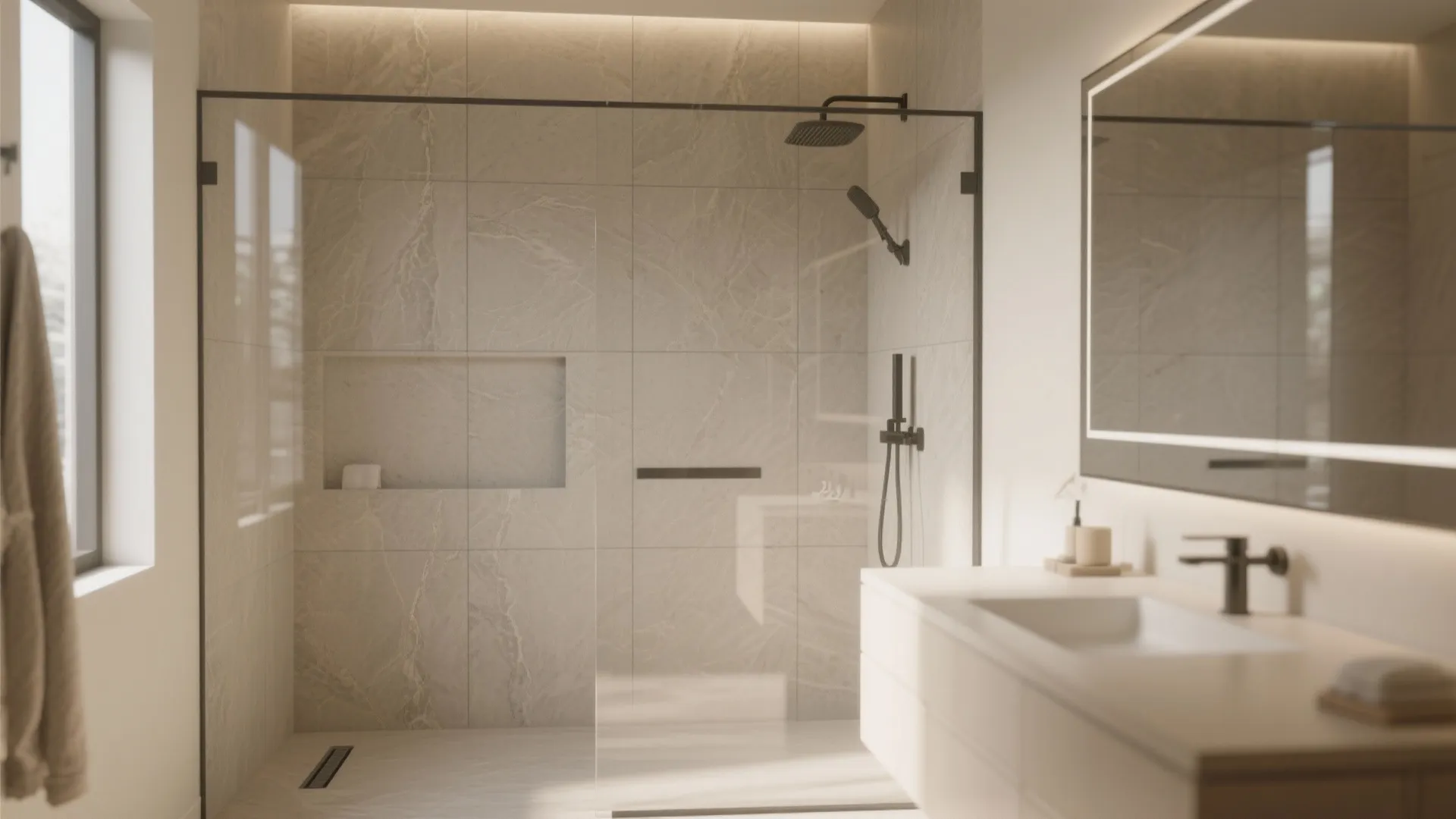 Large-Format Porcelain for Seamless Calm