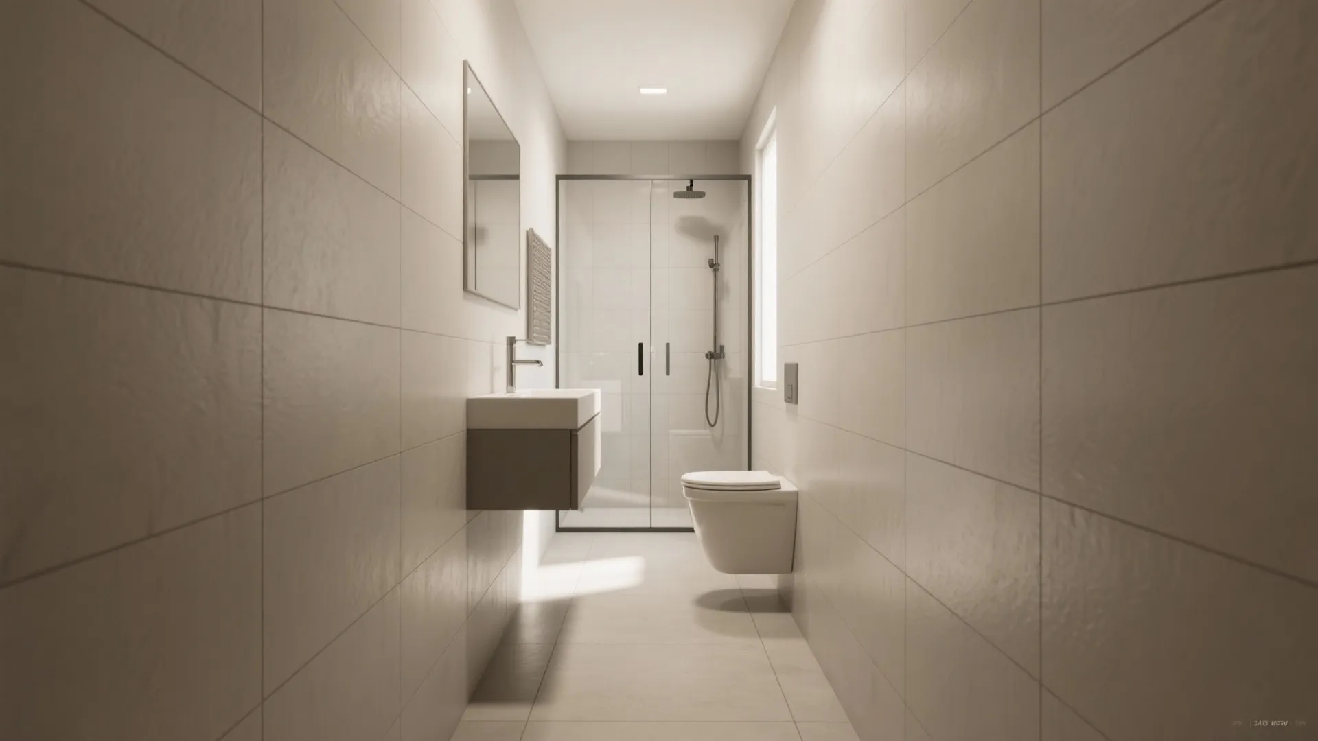 Large-Format Light Tiles to Visually Expand