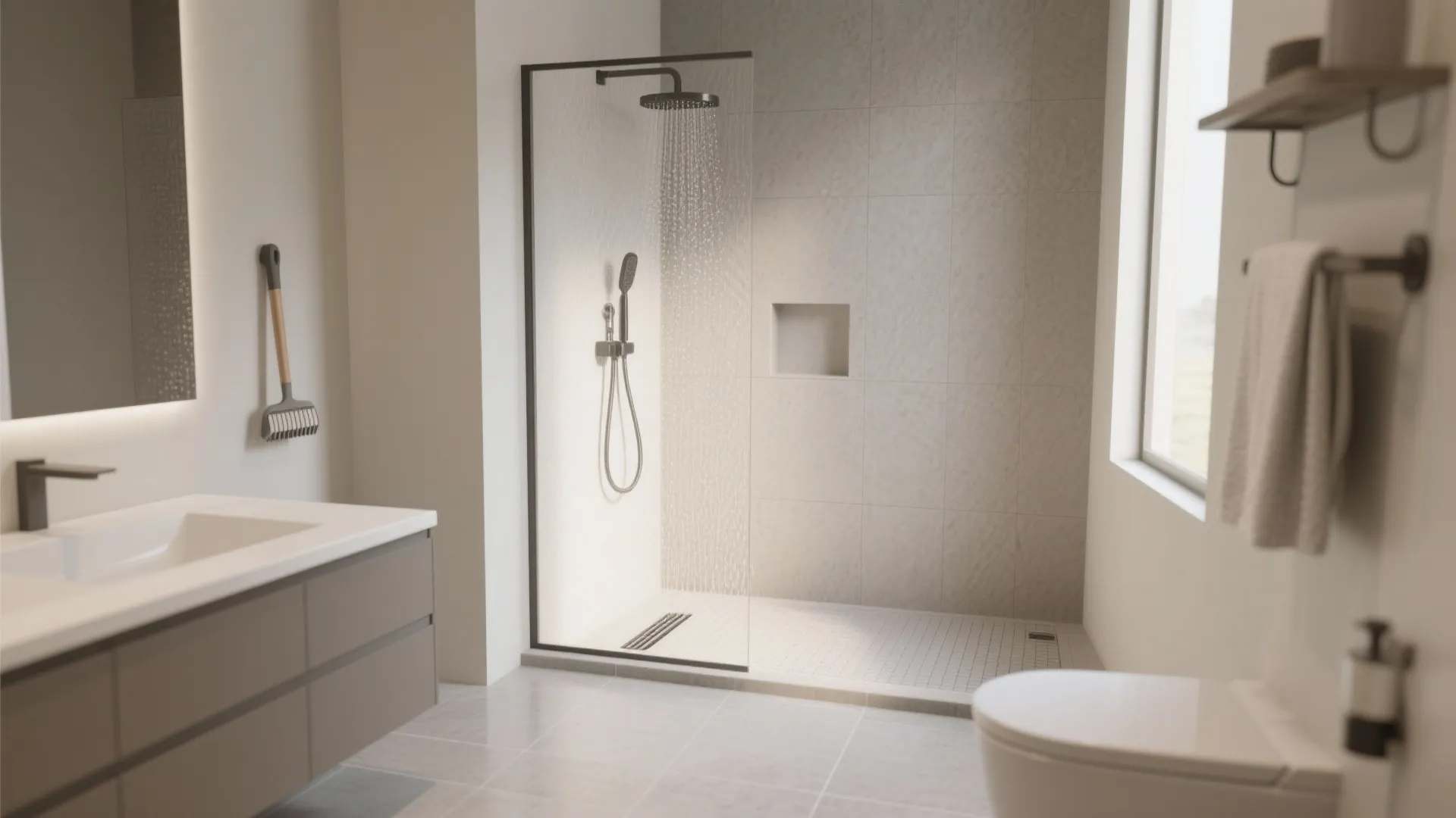 Large-Format, Micro-Textured Tiles for Easy Cleaning