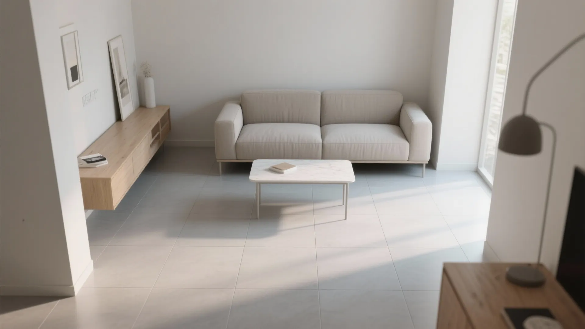 Light-Toned Large-Format Porcelain Tiles