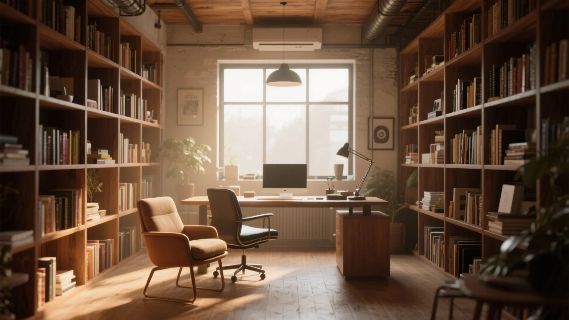 10. Cozy Library Office
