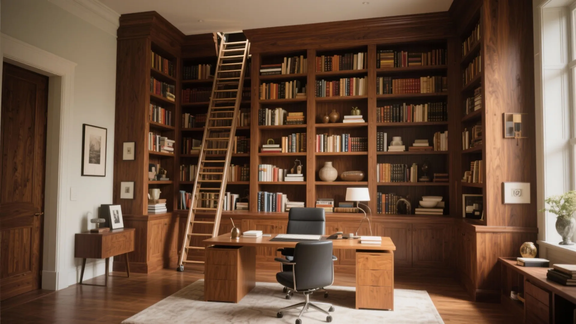 10. Library-Style Shelving
