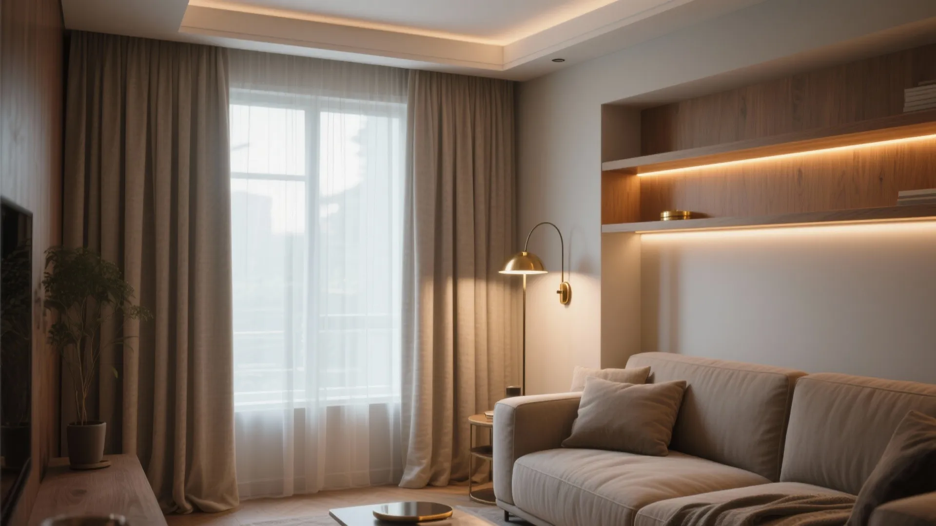 5) Lift the eye: layered lighting and tall drapery