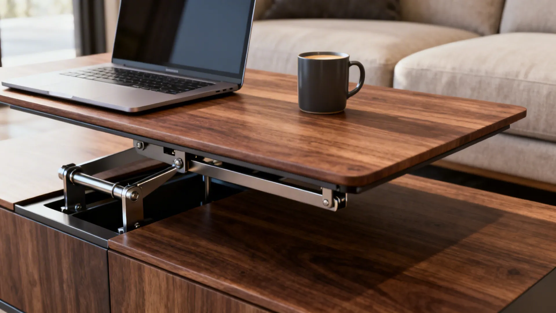 2. Lift-top coffee table