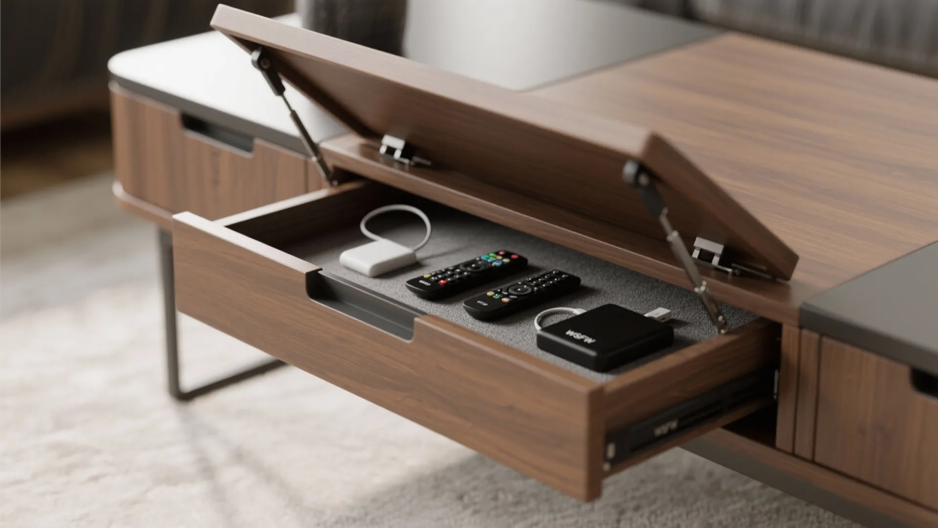 Lift-Top Coffee Tables: Work and Storage in One