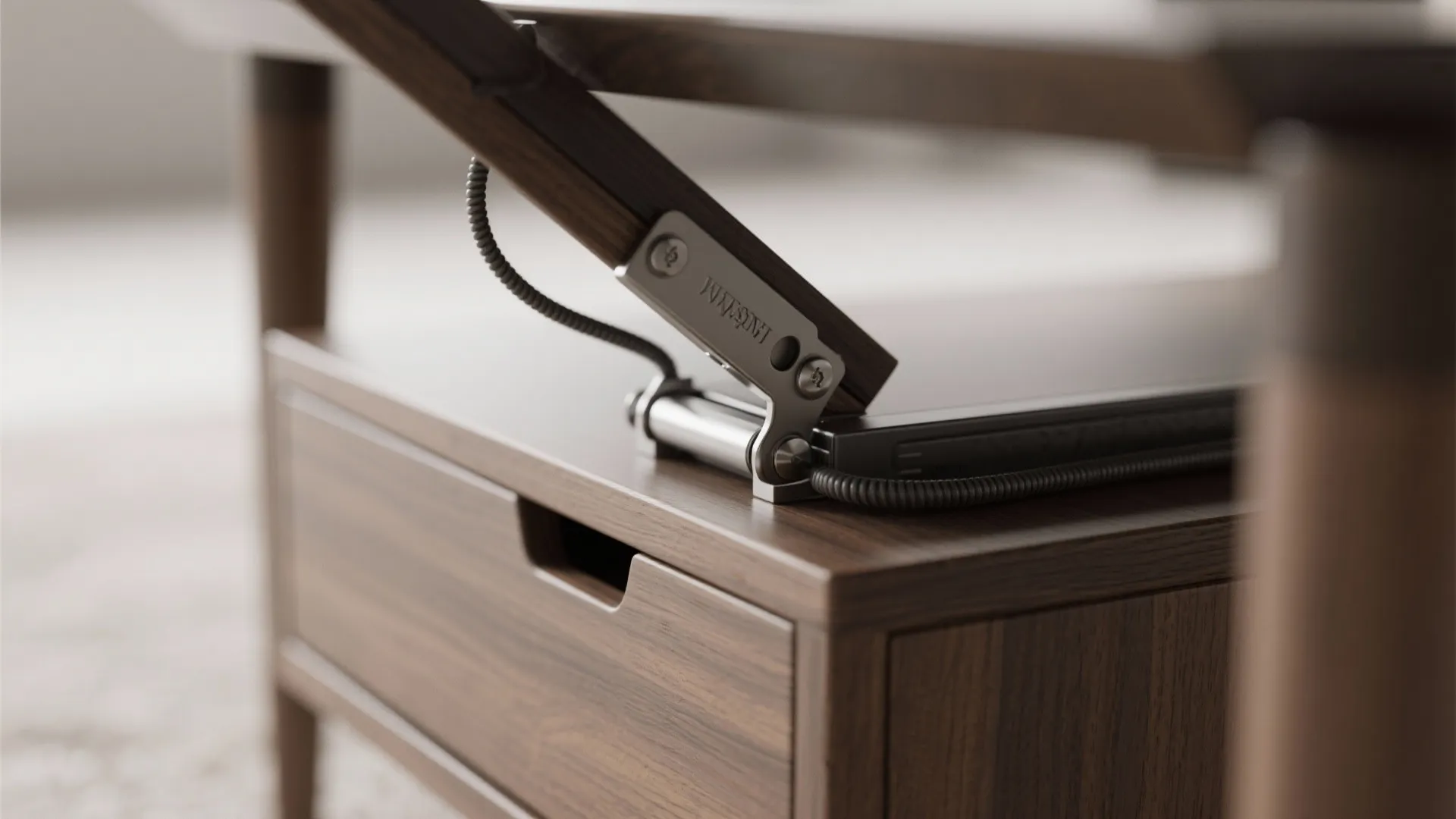 Convertible Coffee Table + Hidden Desk