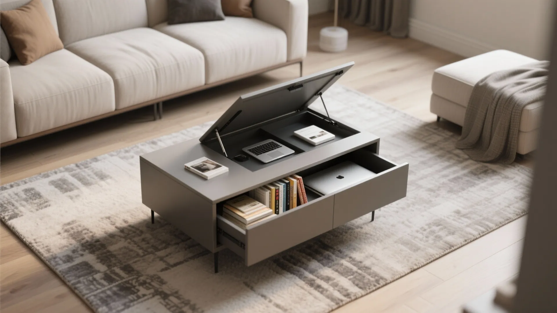2. Lift-Top Storage Table