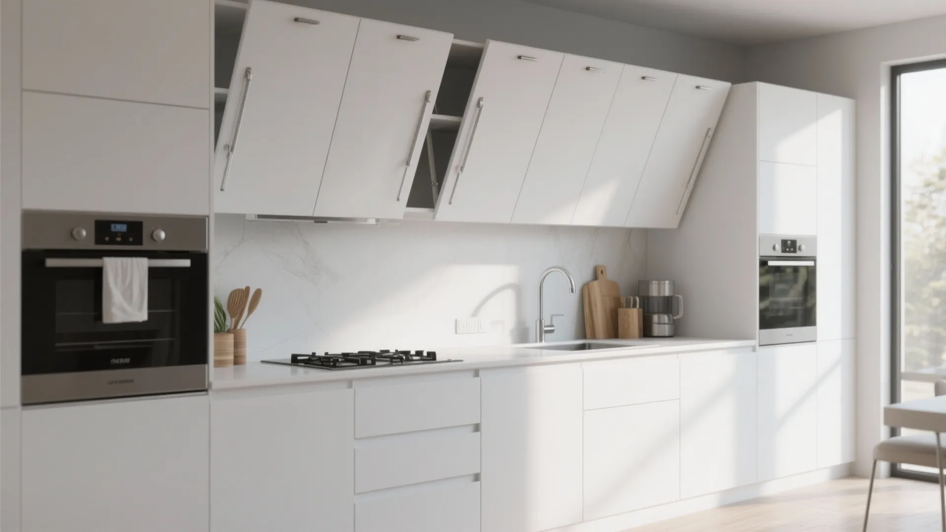 6. Lift-Up Cabinet Doors