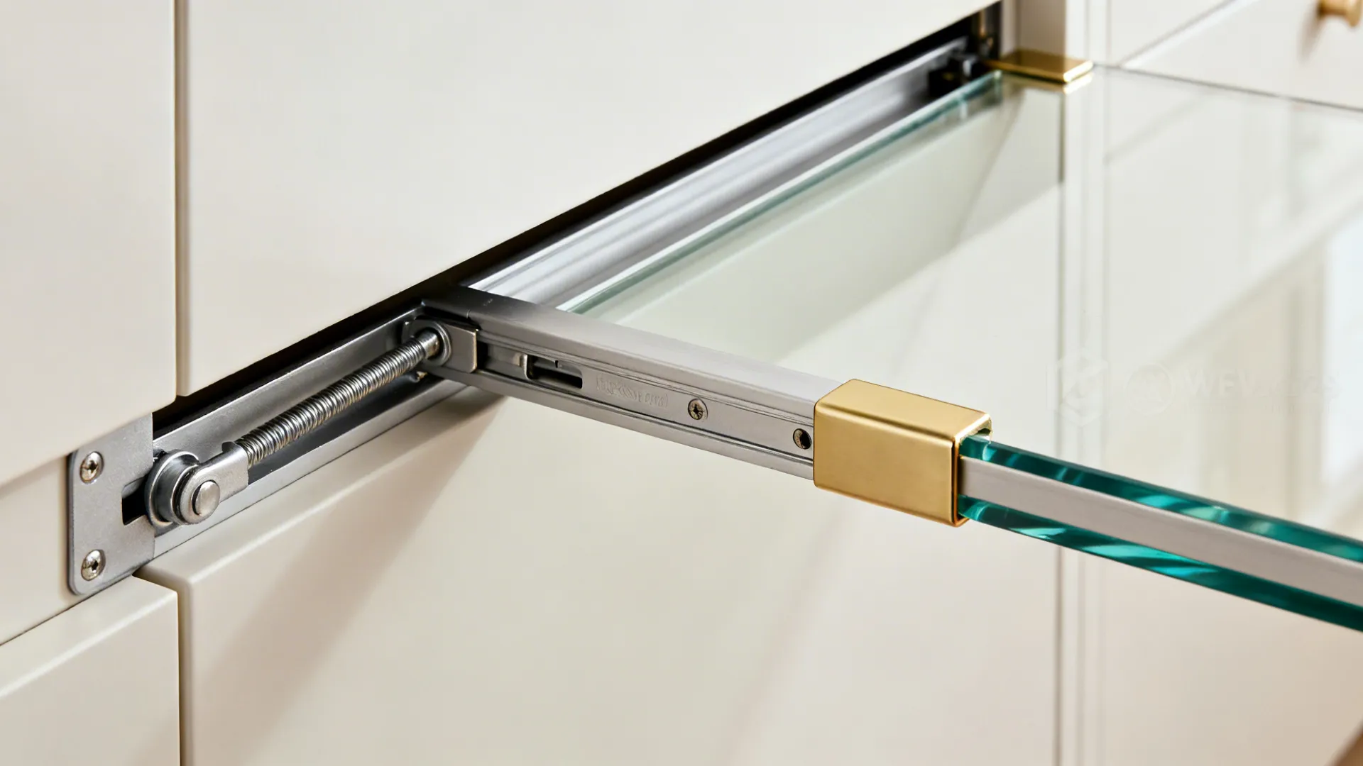 Hybrid Sliding + Lift-Up Glass for Corner or Tall Units