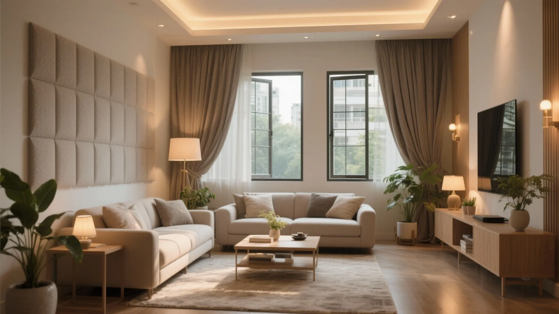 Light, Air, and Acoustics for Urban Comfort