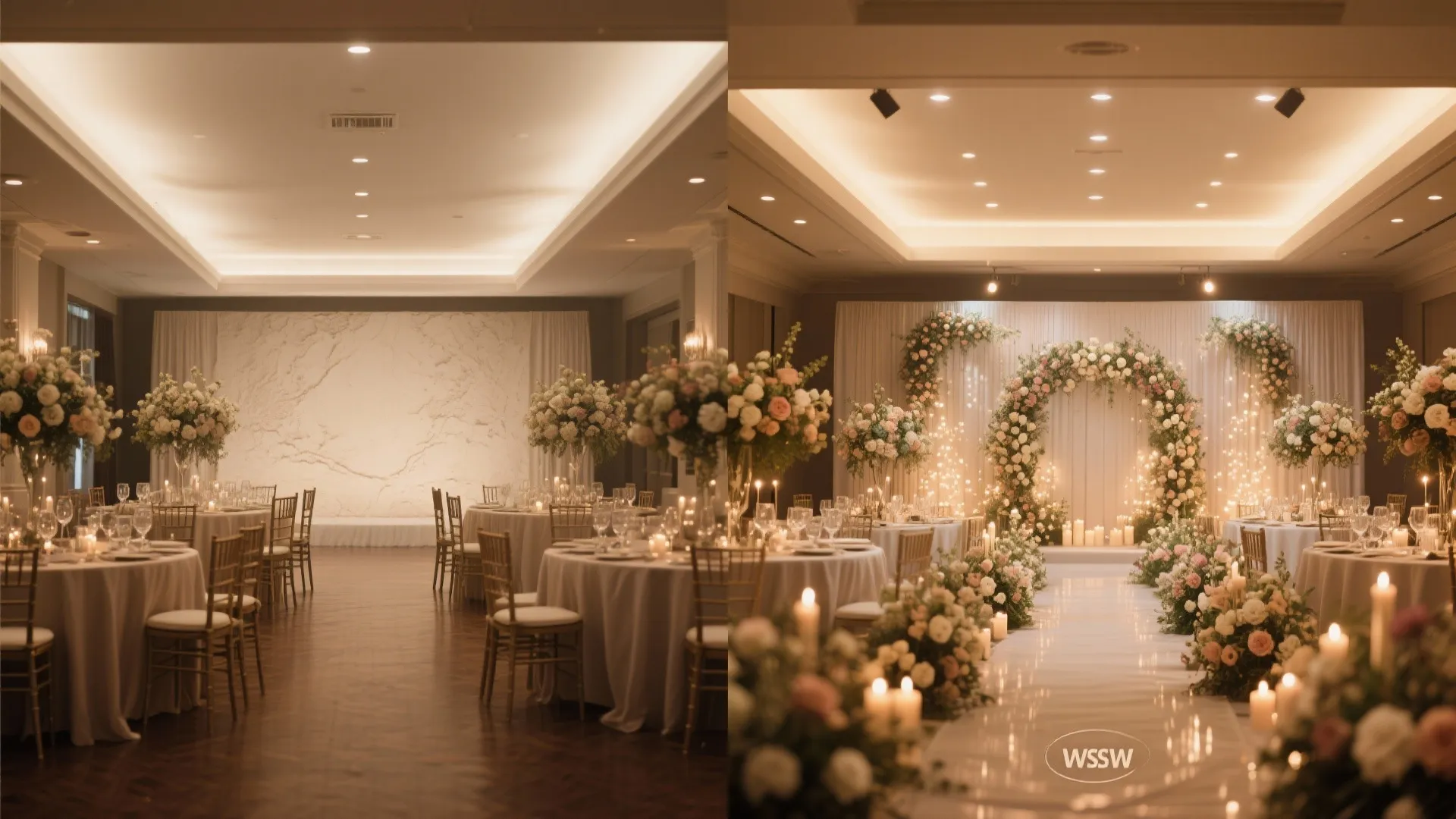 Layered lighting that photographs beautifully