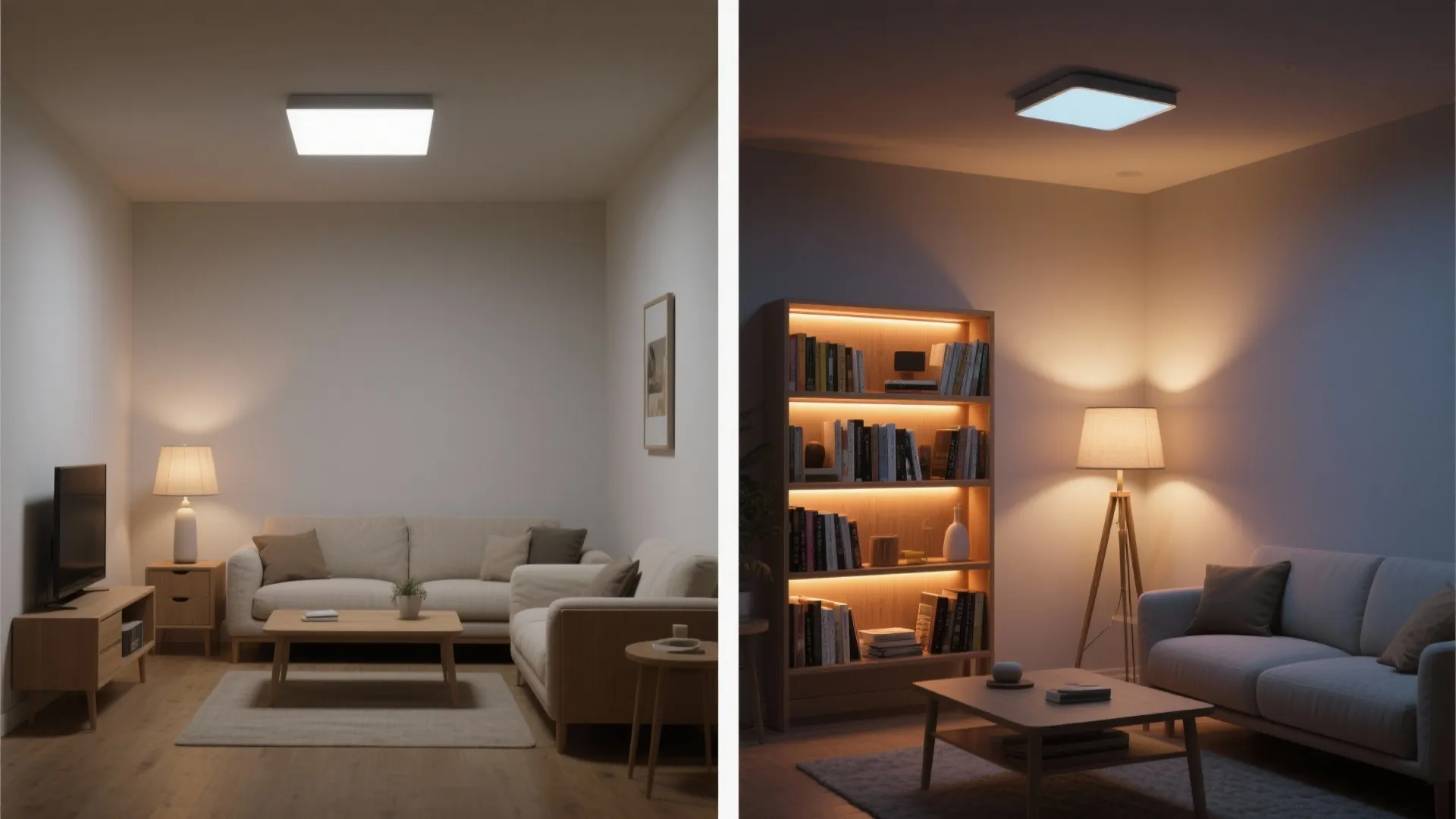 Layered lighting and cozy zones