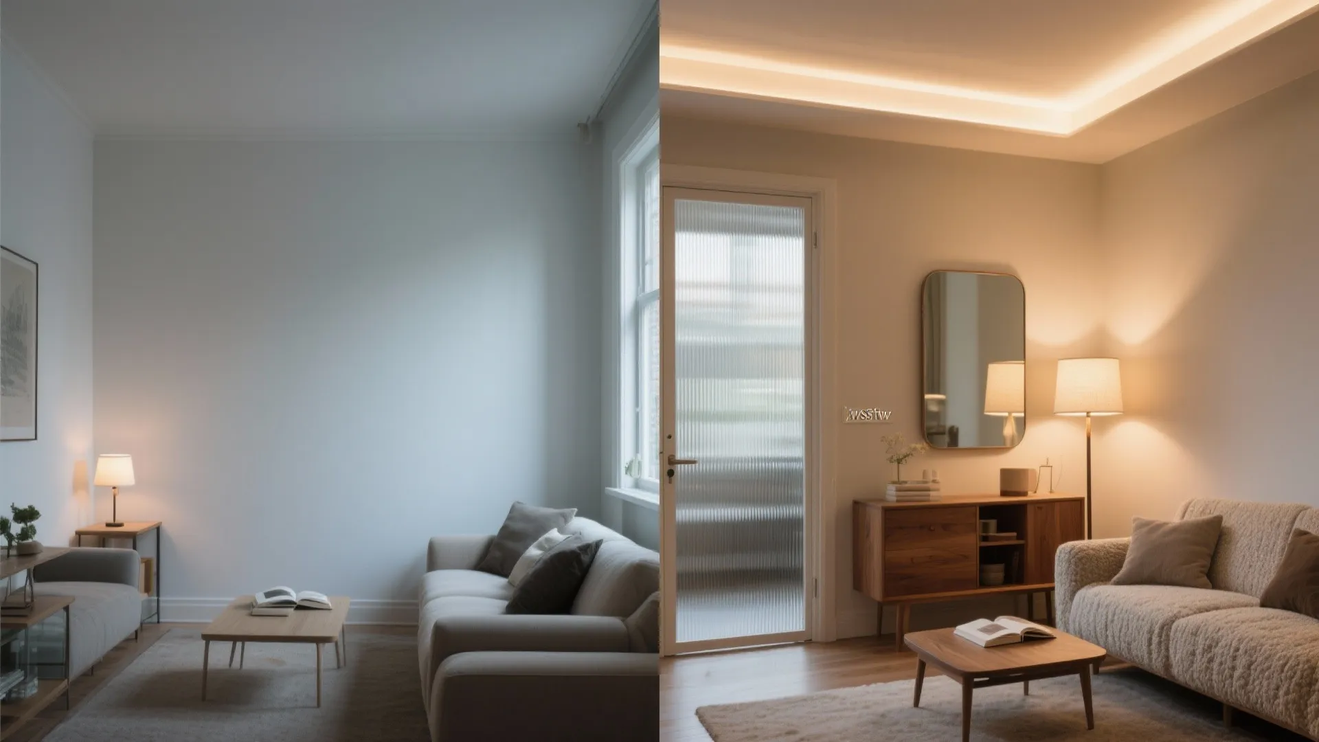 Idea 5: Layered Lighting + Glass to Amplify Space