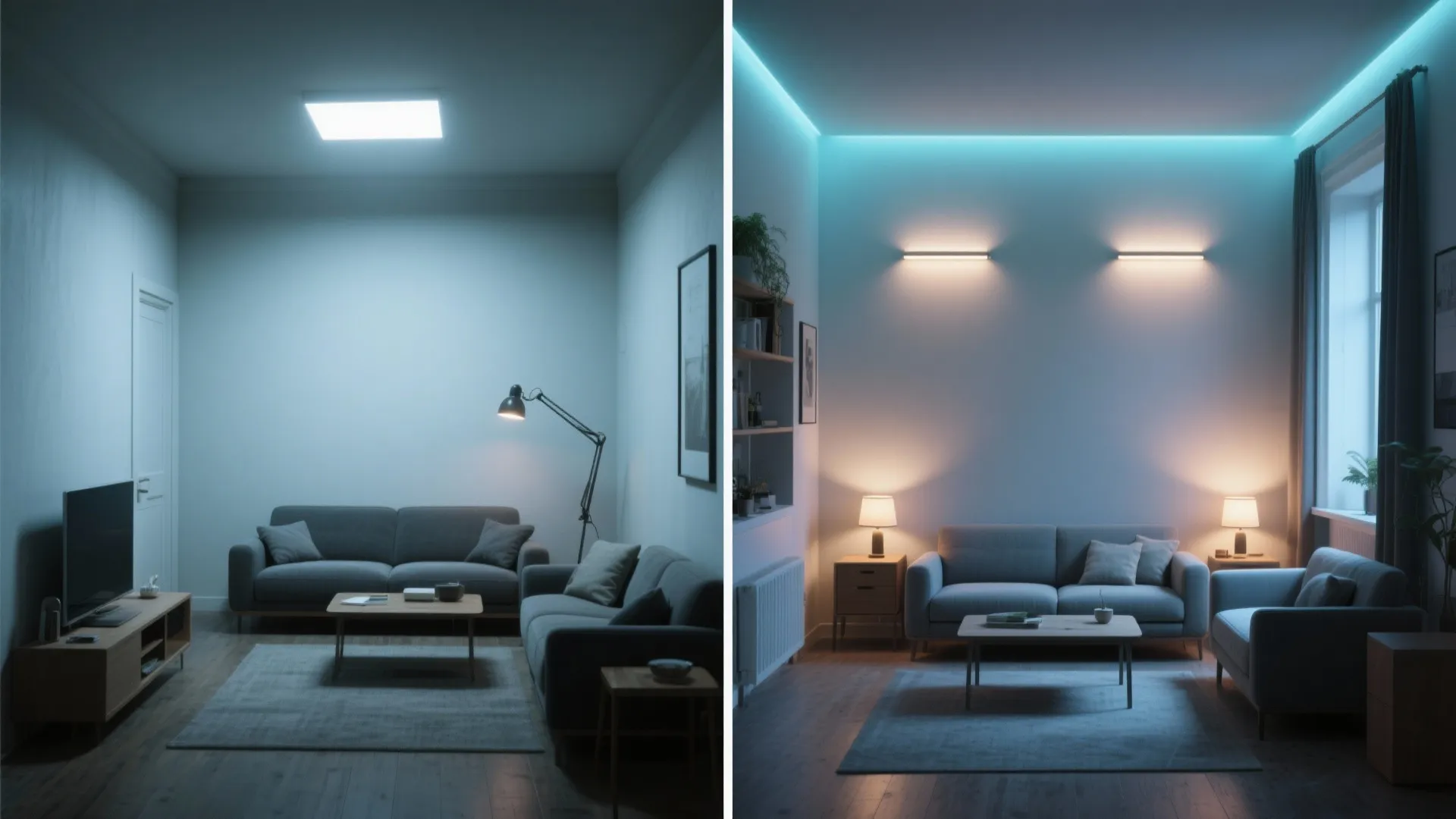 Light layering and reflective surfaces