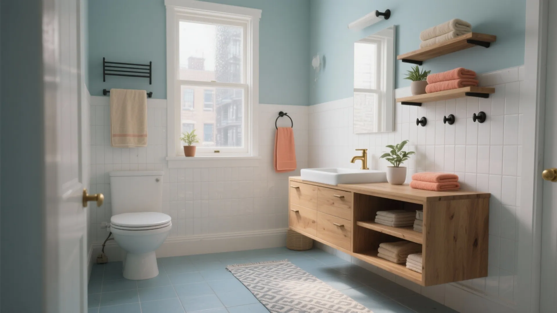 5 Small-Space Ideas for Light Blue Tile Bathroom Floors: Creative ways to style and optimize a bathroom with light blue floor tiles — practical tips from a seasoned interior designer