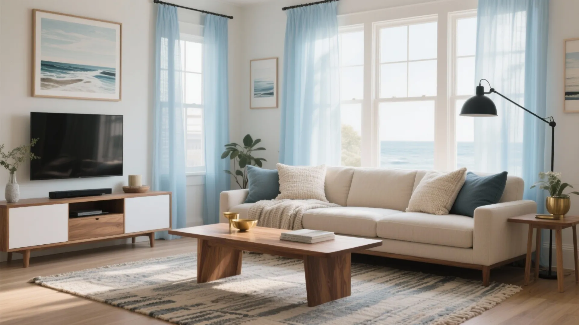 Light Blue Curtains Living Room: Design Inspiration & Ideas: 1 Minute to Refresh Your Living Room with Light Blue Curtains