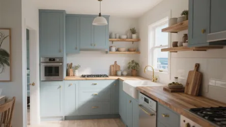 Light Blue Gray Kitchen Cabinets — 5 Inspo Ideas