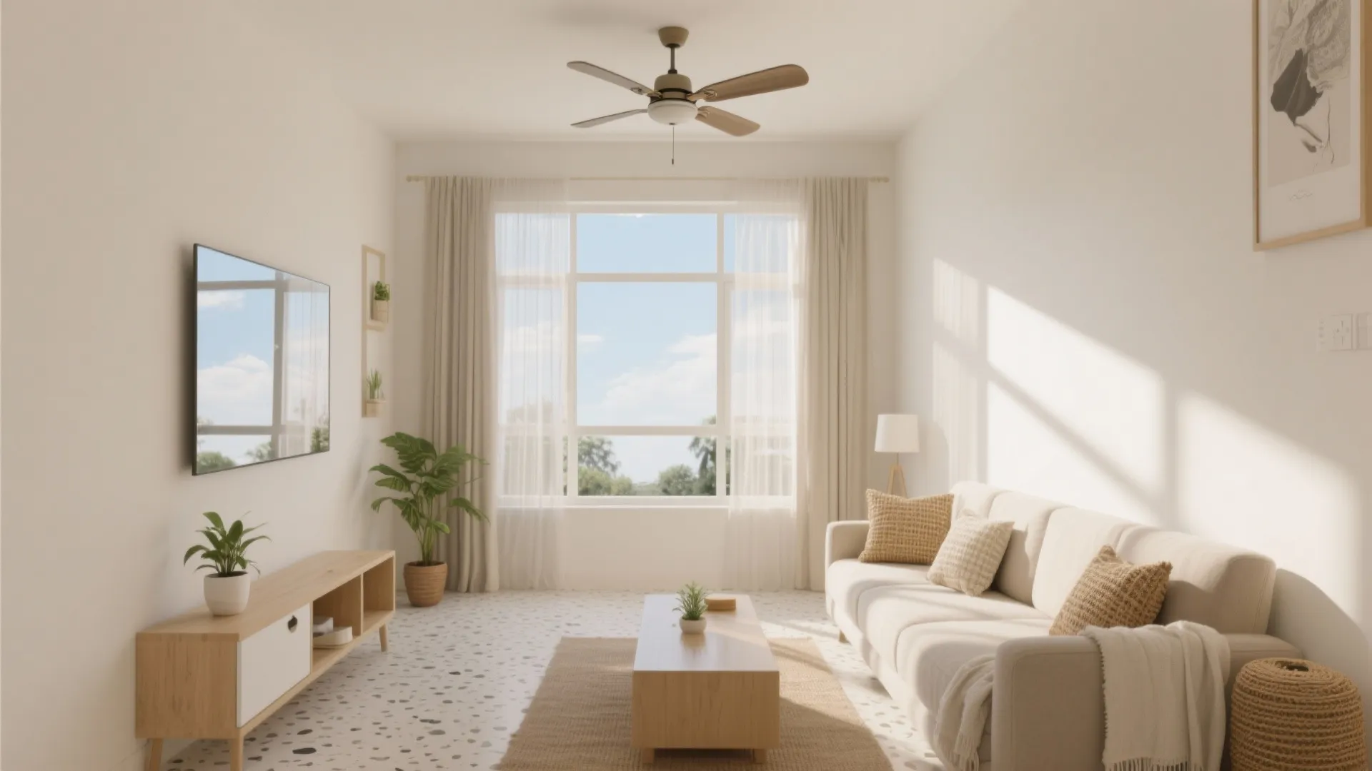 Light-bouncing finishes and cross-breeze planning