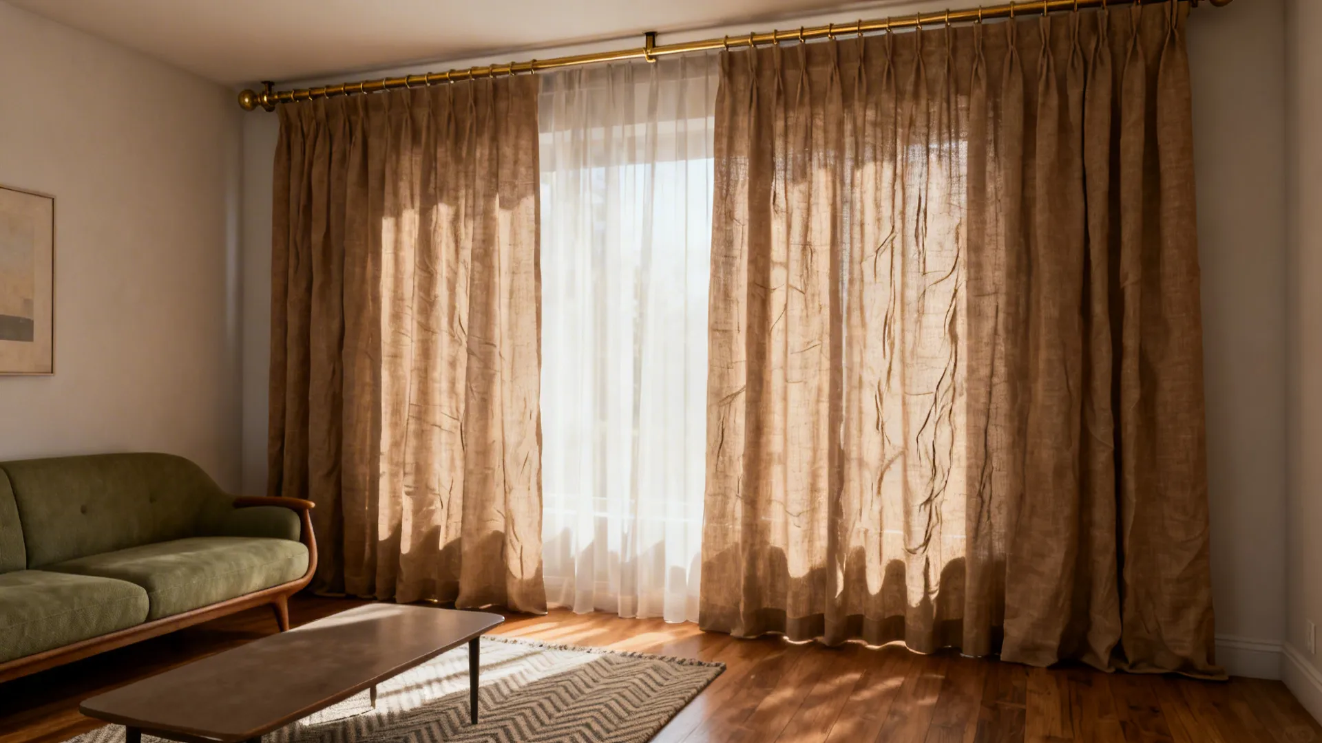 5 Light Brown Curtain Ideas for Small Living Rooms