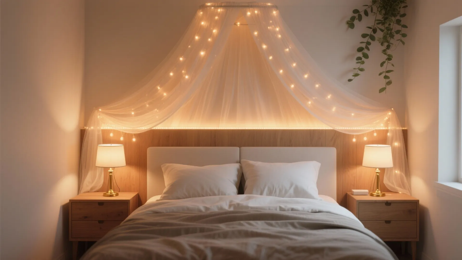 Soft, Layered Warm Lighting Cocoon