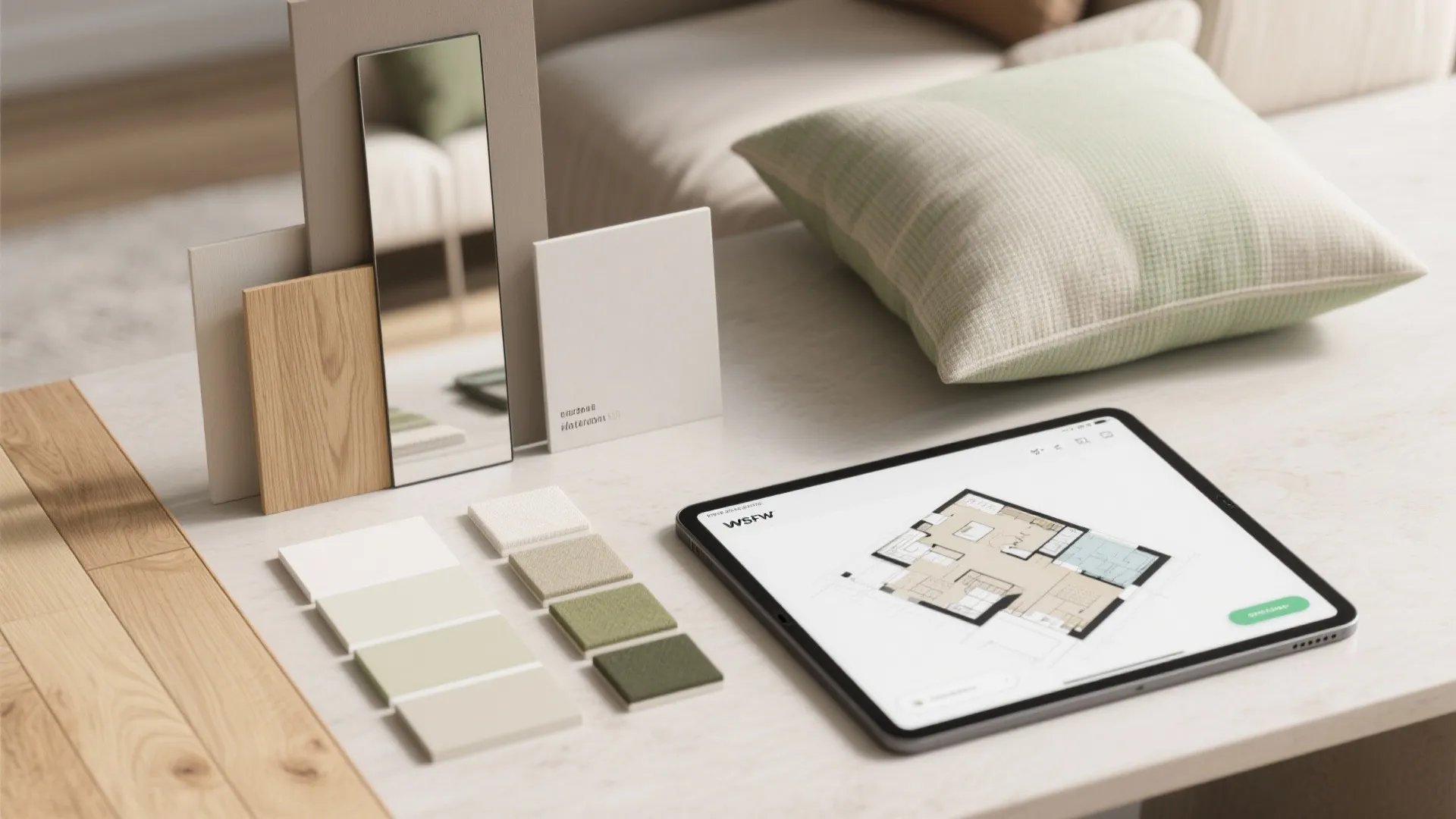 3. Let light and colors expand the room (and preview layouts)