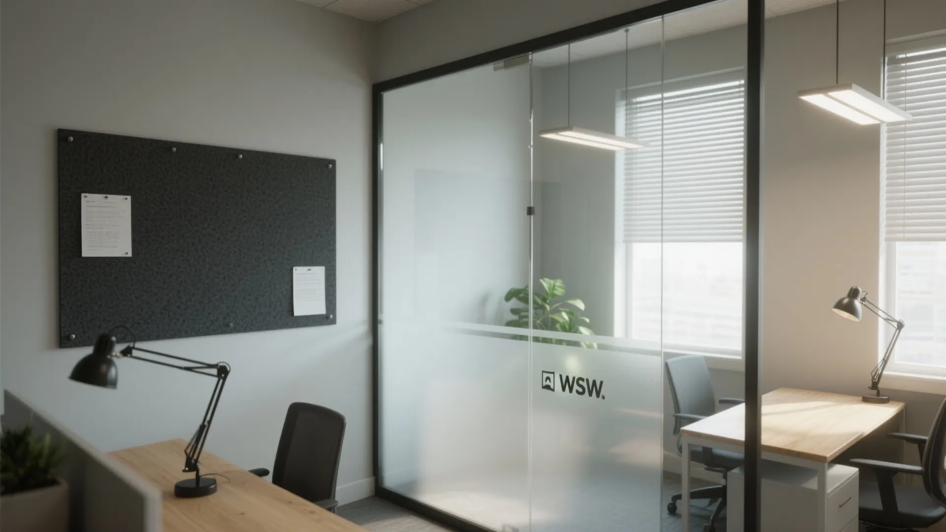 Idea 3: Light, color, and glass to stretch the room