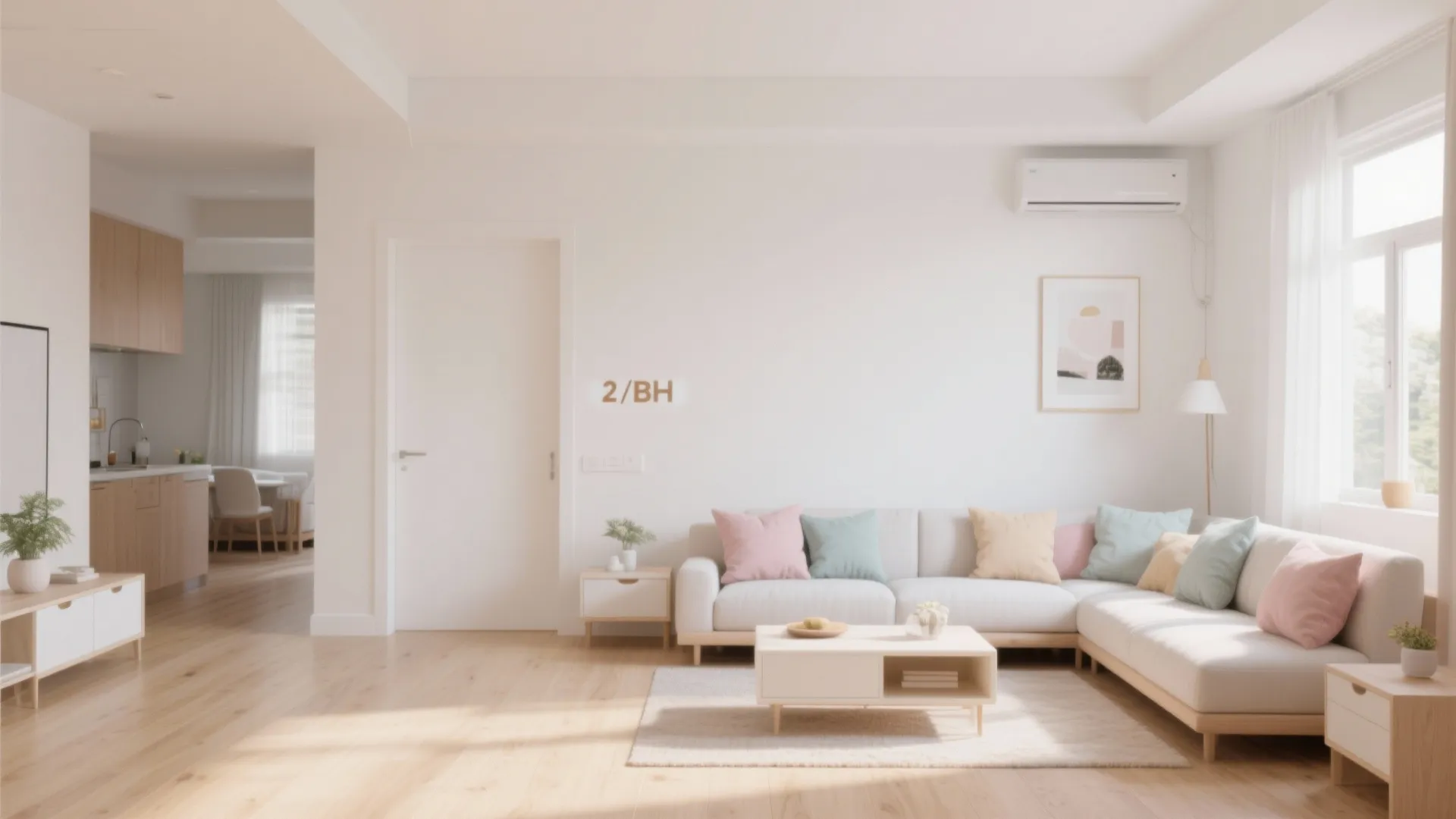 Light color schemes to enhance space