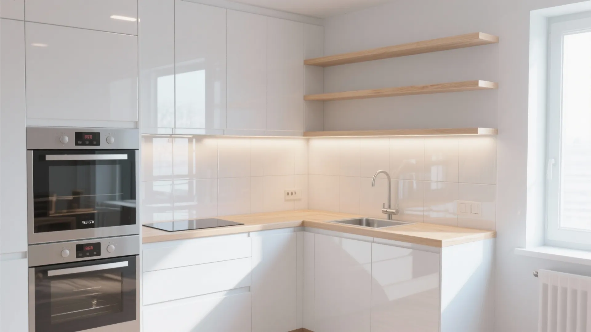 4. Light Colors & Reflective Surfaces