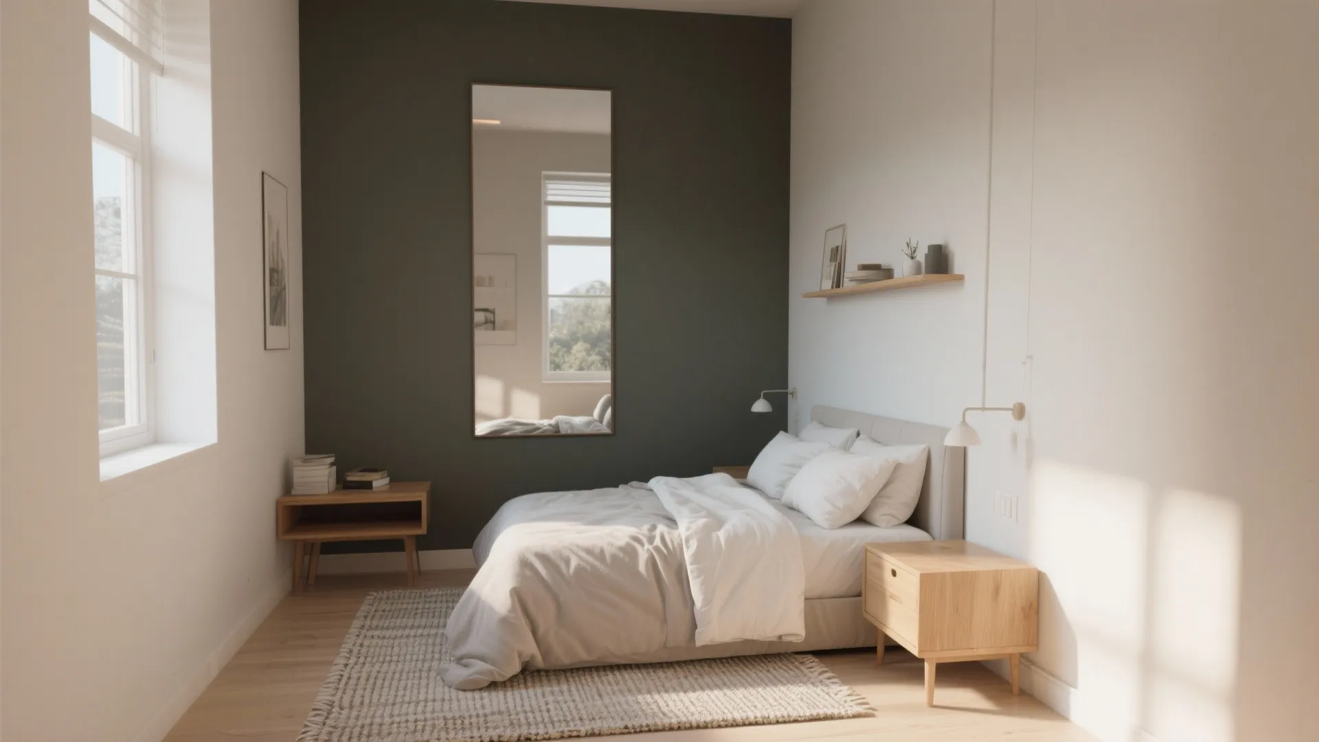 4. Use light, color, and mirrors to expand perception