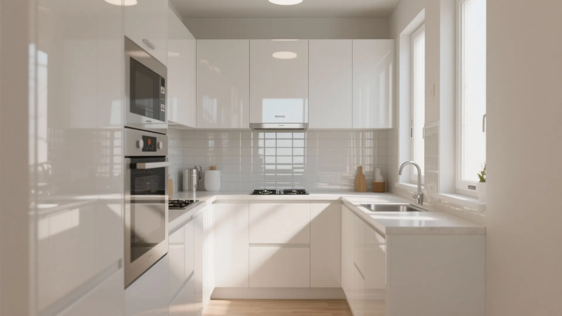 5. Light Colors & Reflective Surfaces