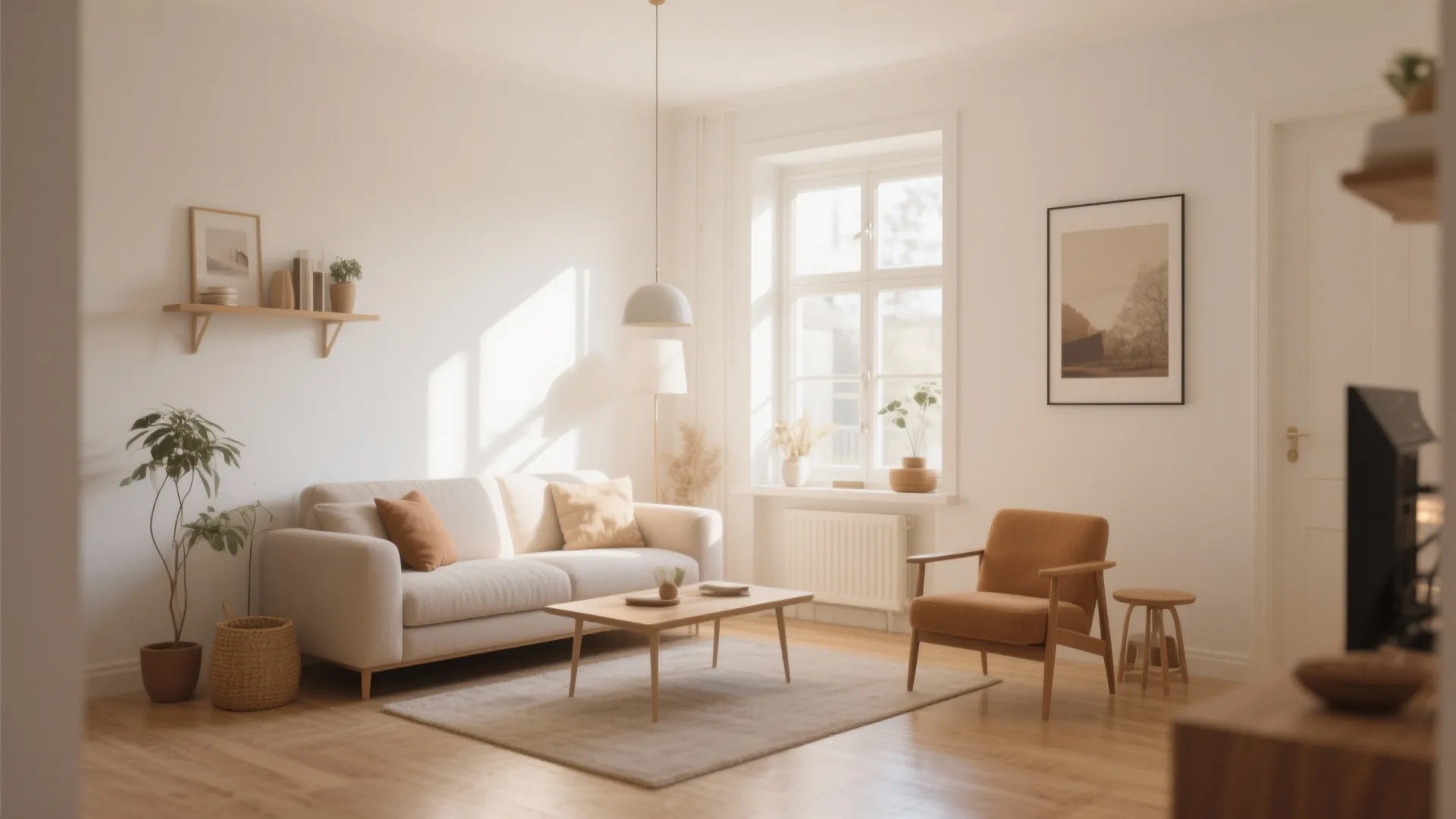 2. Light Colors to Open Up Space