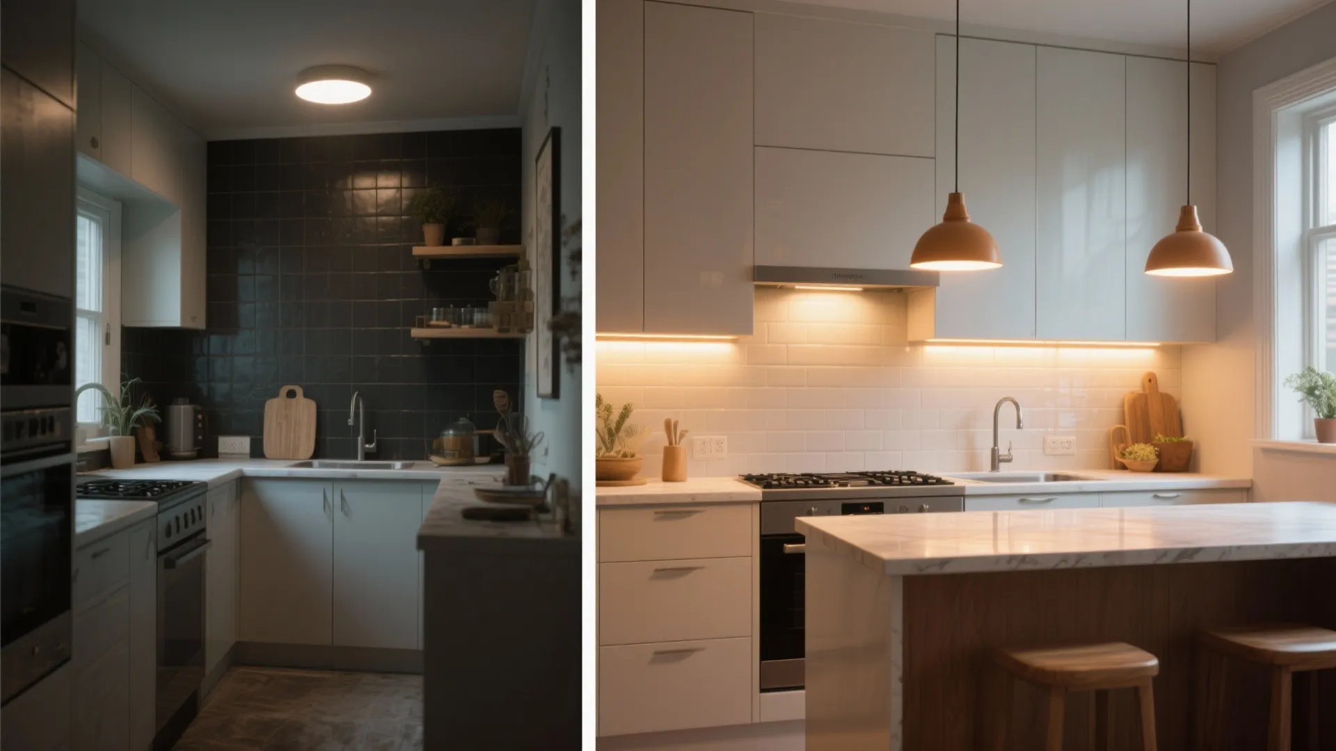 5. Light, color and zones to make it feel bigger