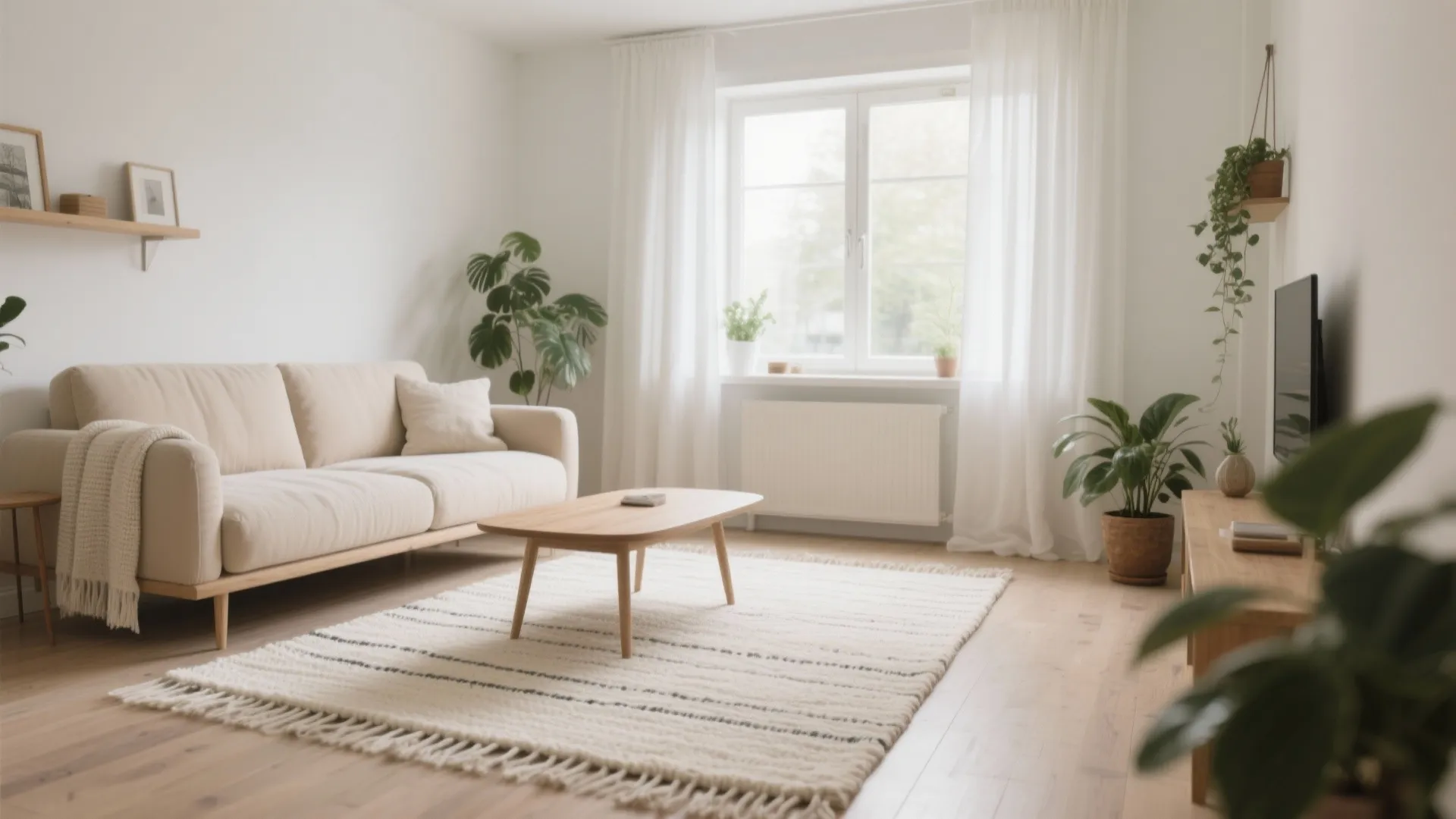 1. Light-Colored Rugs for an Airy Feel