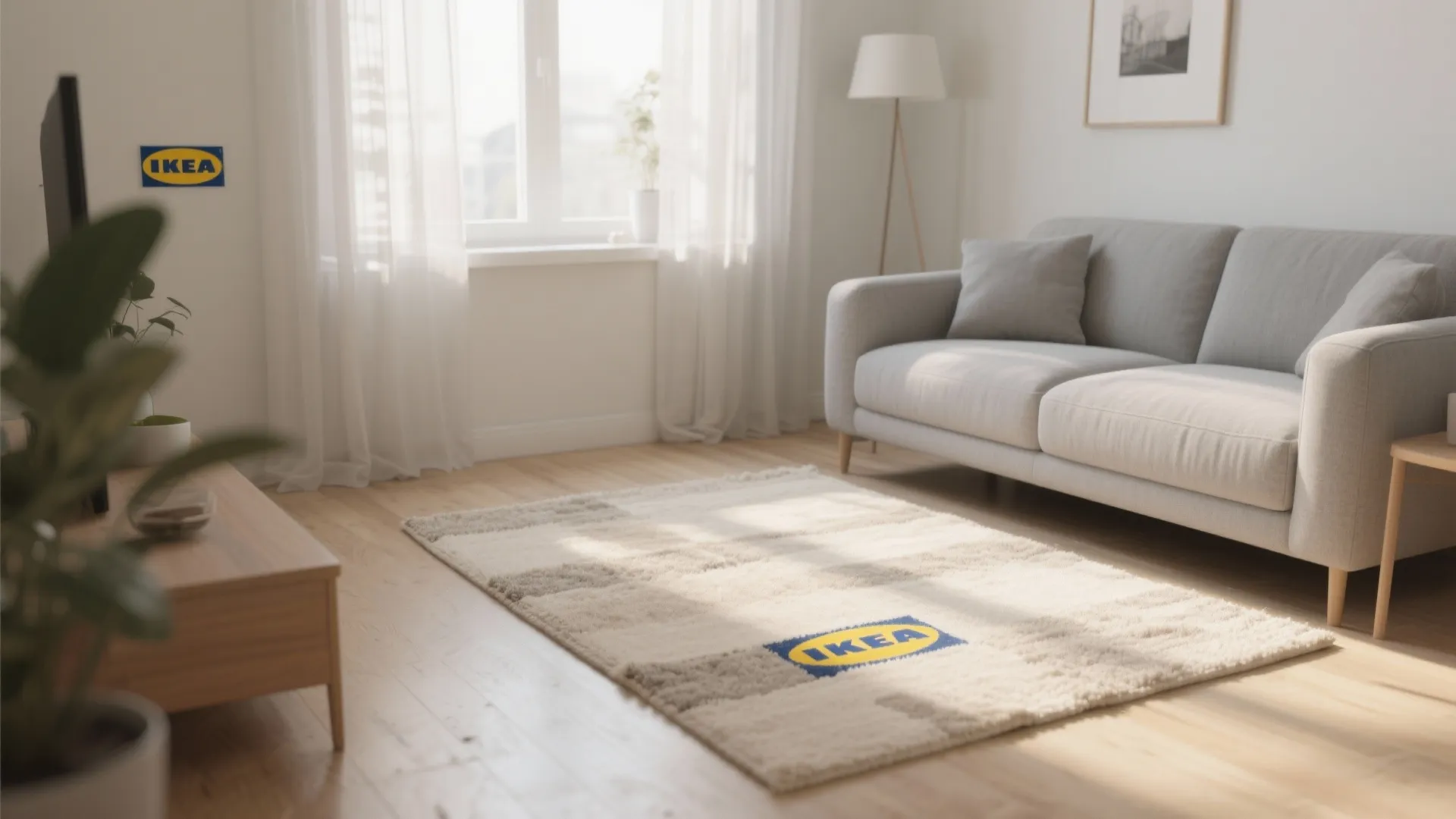 6. Light-Colored Rugs to Expand the Visual Field