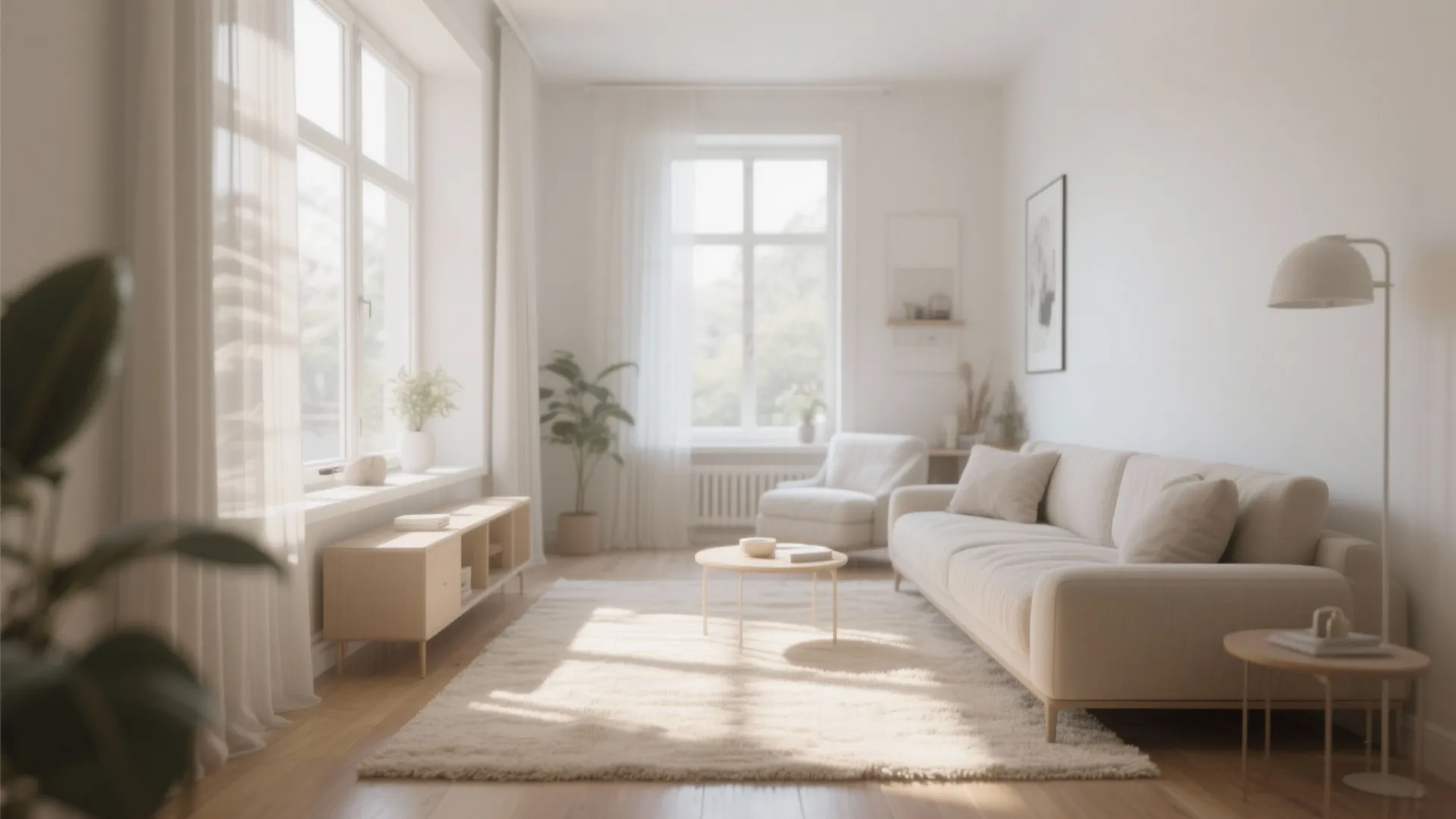 Light-Colored Rugs to Brighten the Room
