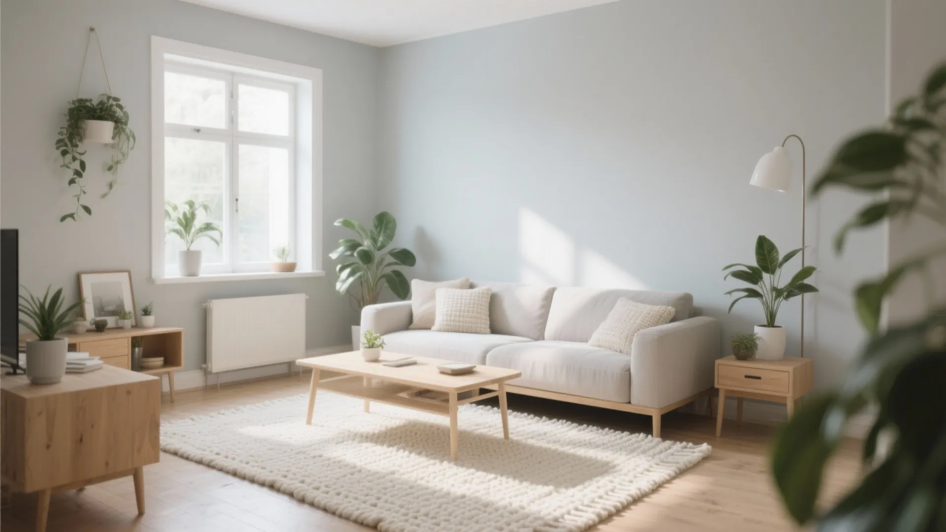 Tip 3: Choose Light-Colored Rugs to Open the Space